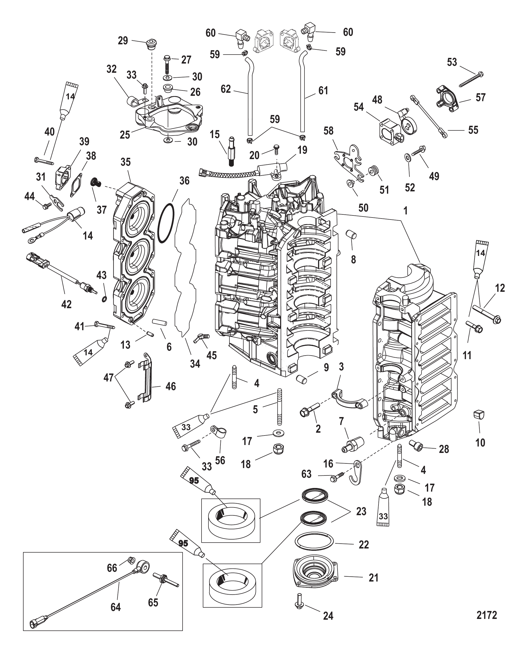 气缸体和端盖 Cyliner Block and End Cap