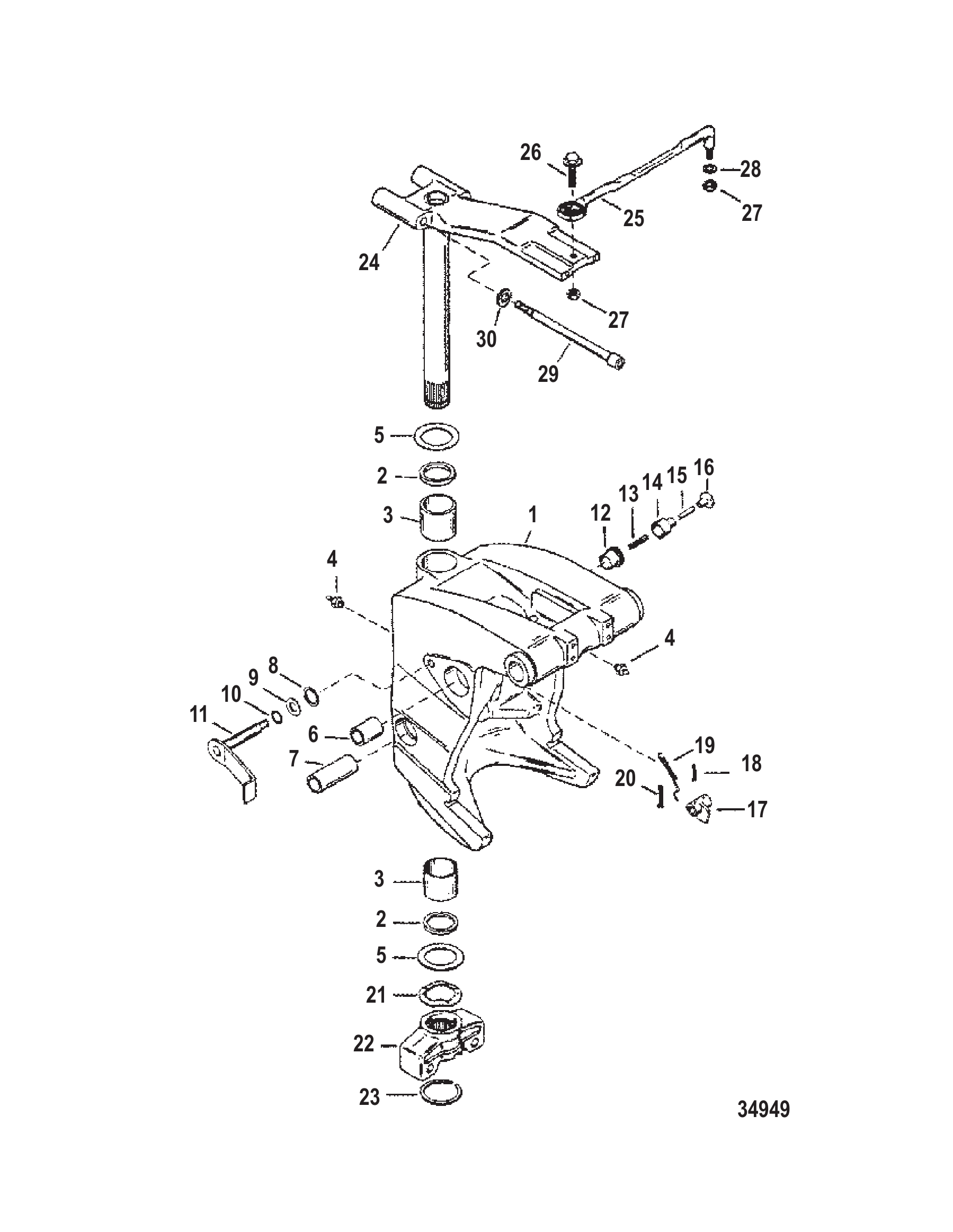 Swivel Bracket (Short/Offshore)