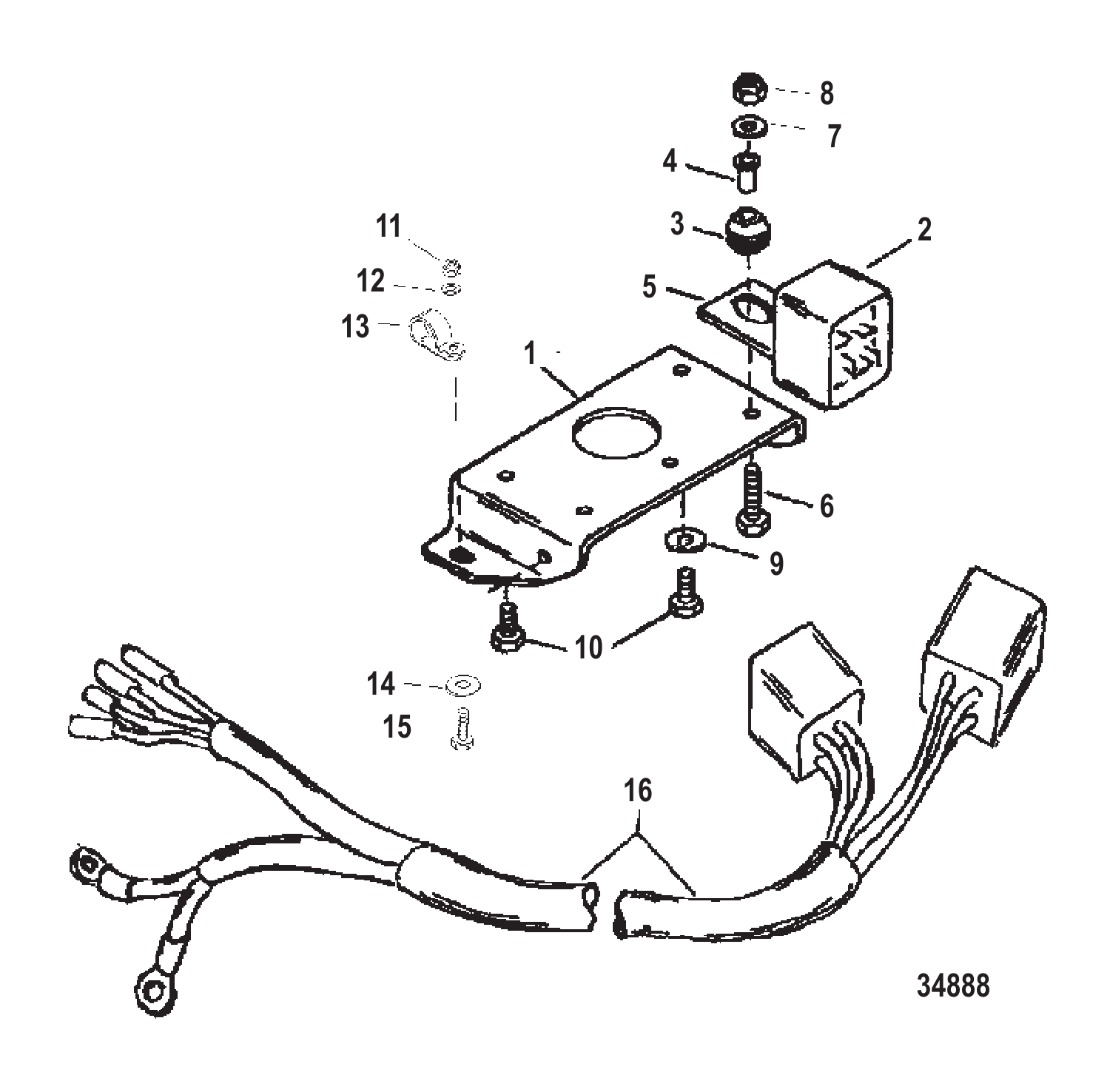 Trim Solenoid Plate