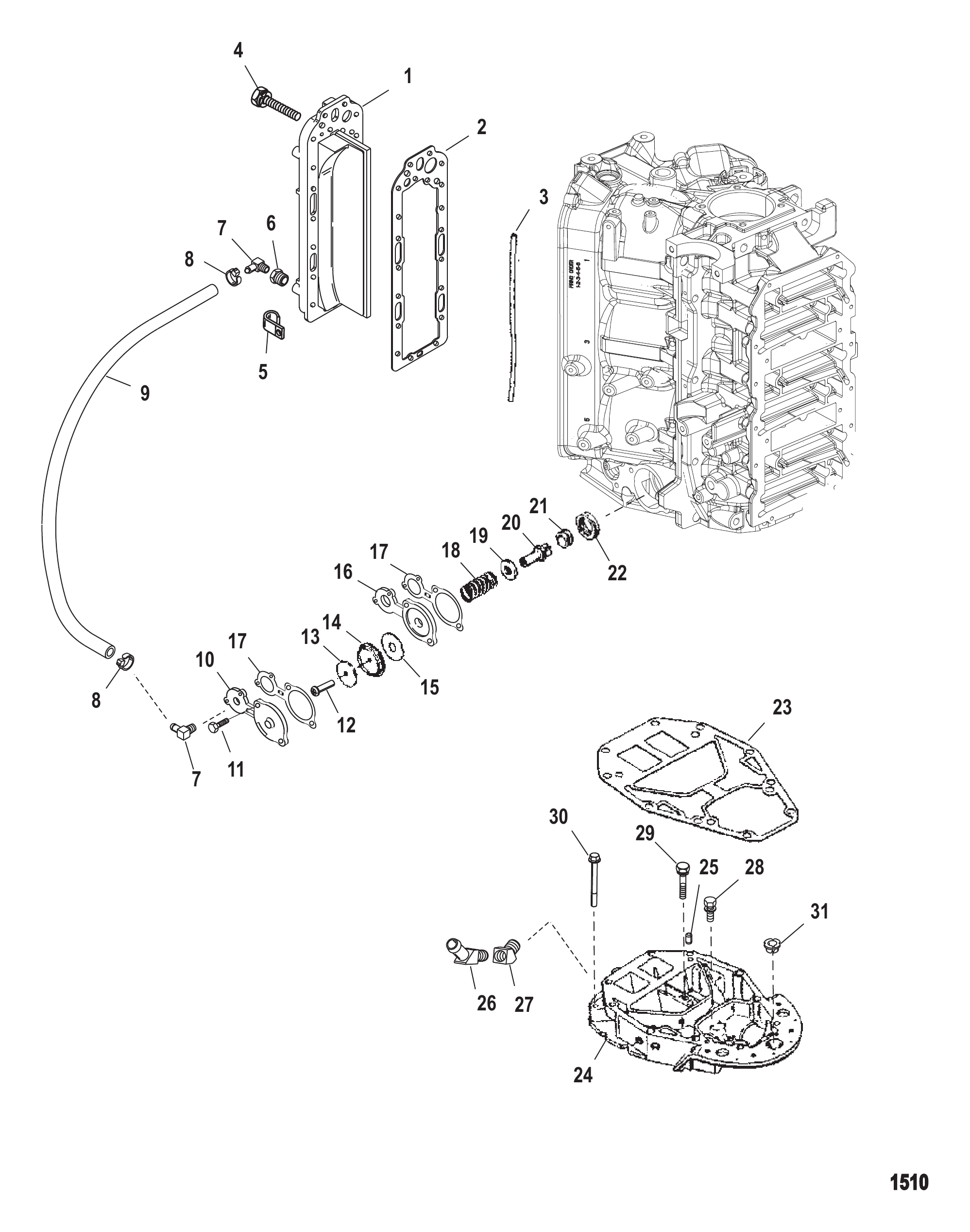 Exhaust Divider And Exhaust Plate
