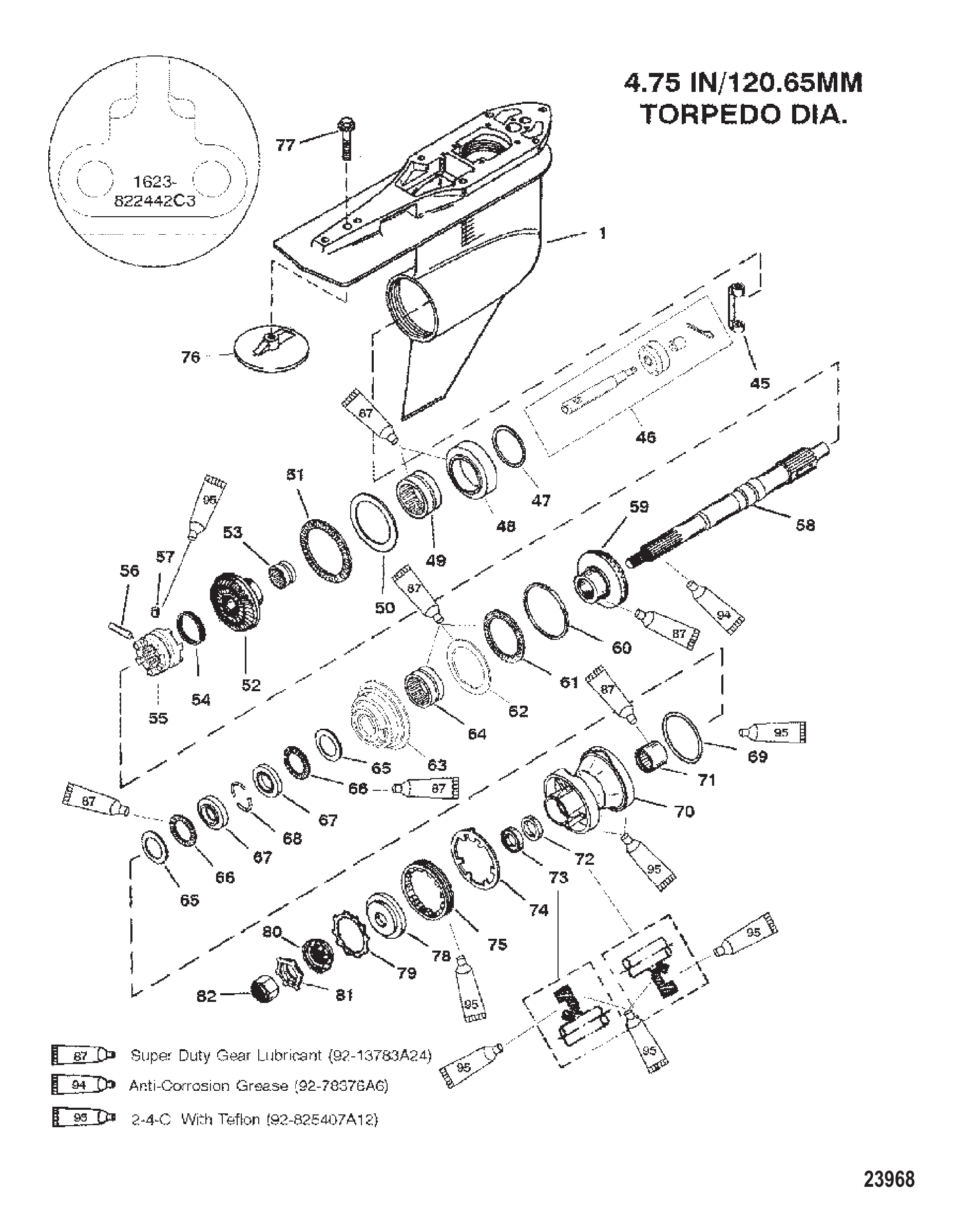 齿轮箱壳体(螺旋桨-反转-G438000及以上-1623-822442C3) G/HSG PROP-COUNTER-G438000 AND UP-1623-822442C3
