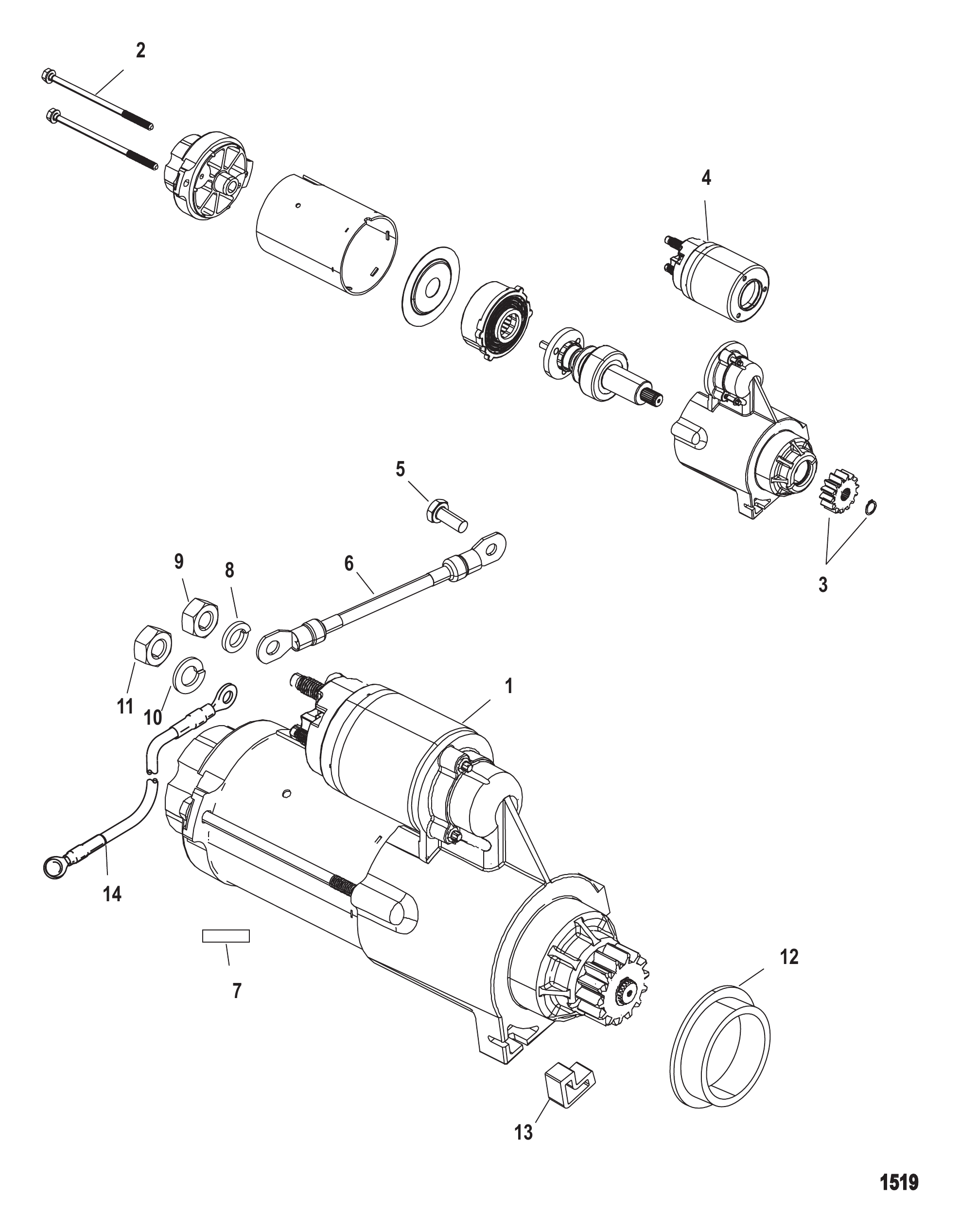 启动马达 STARTER MOTOR