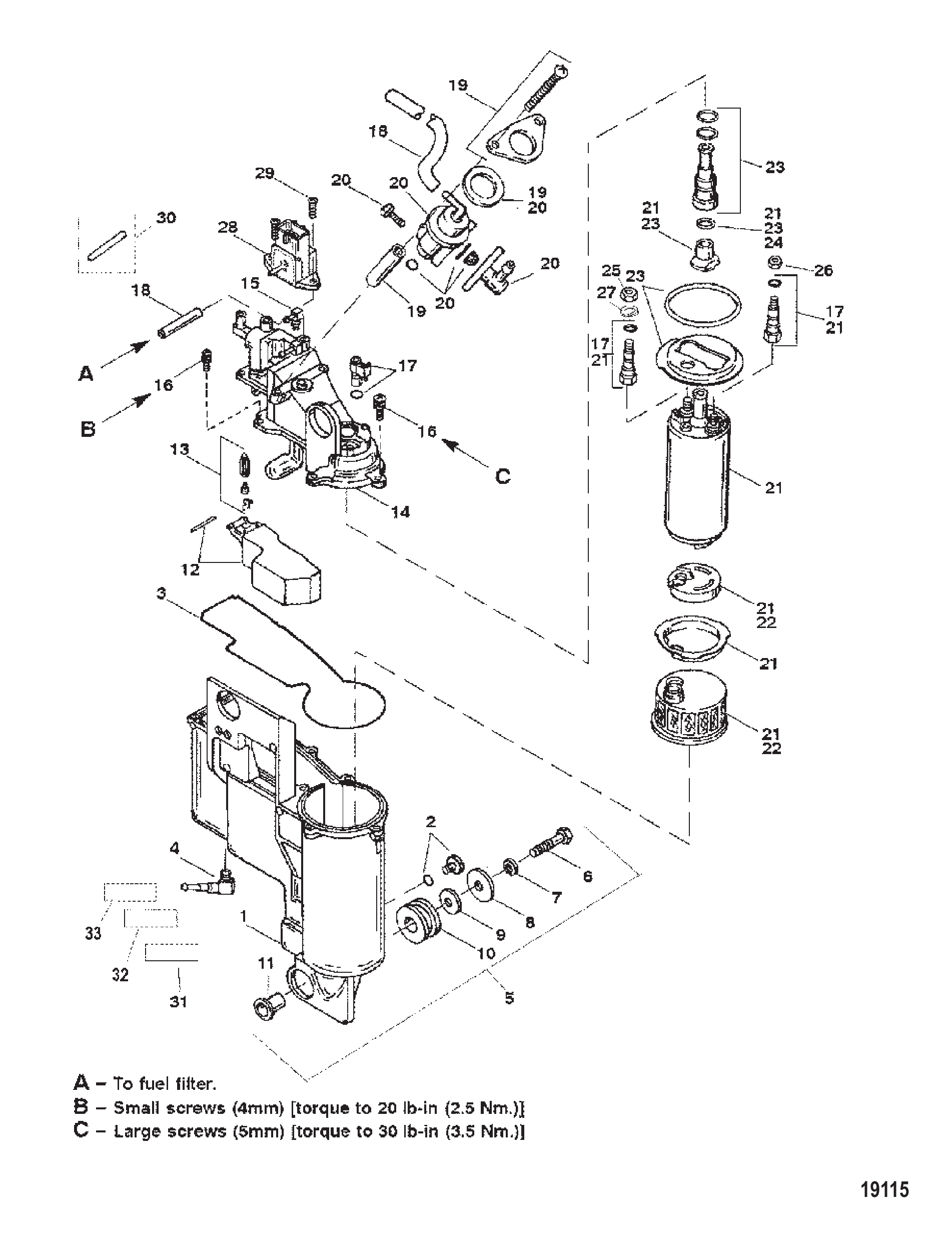 蒸汽分离器组件 Vapor Seperator Components
