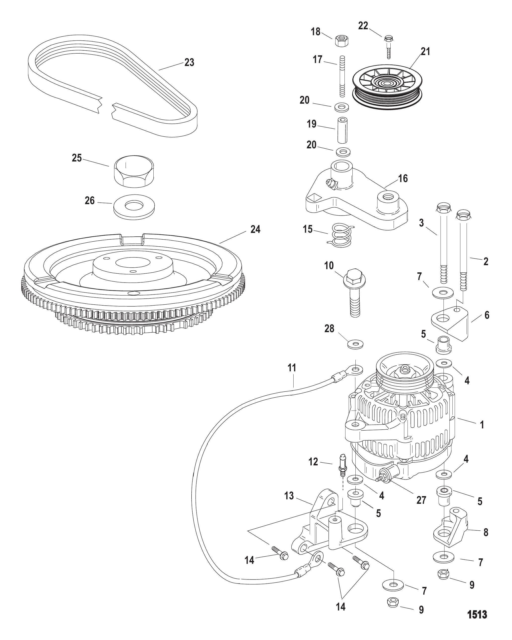 FLYWHEEL/ALTERNATOR
