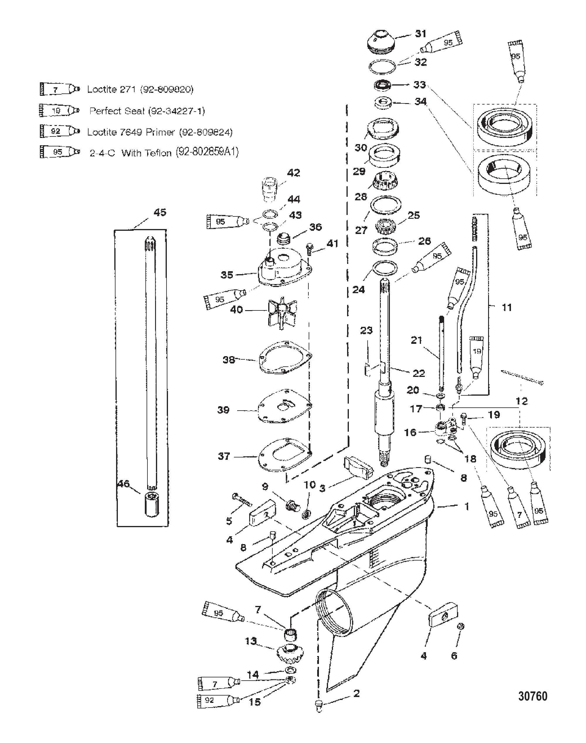GEAR HSG. (DRIVESHAFT)(STD)(S/N-0T234999 &amp; BELOW)