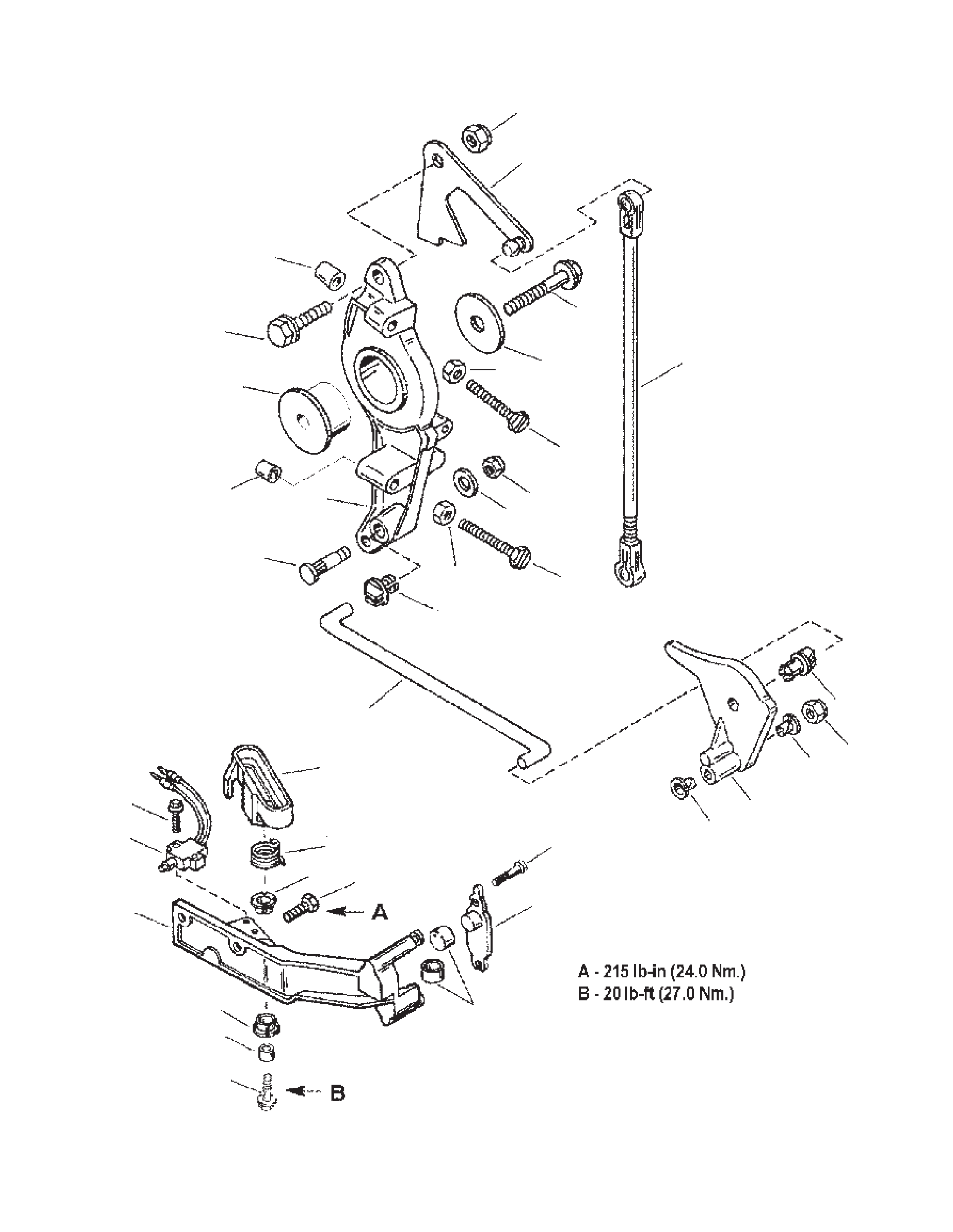 锚定支架/油门联动装置 Anchor Bracket/Throttle Linkage