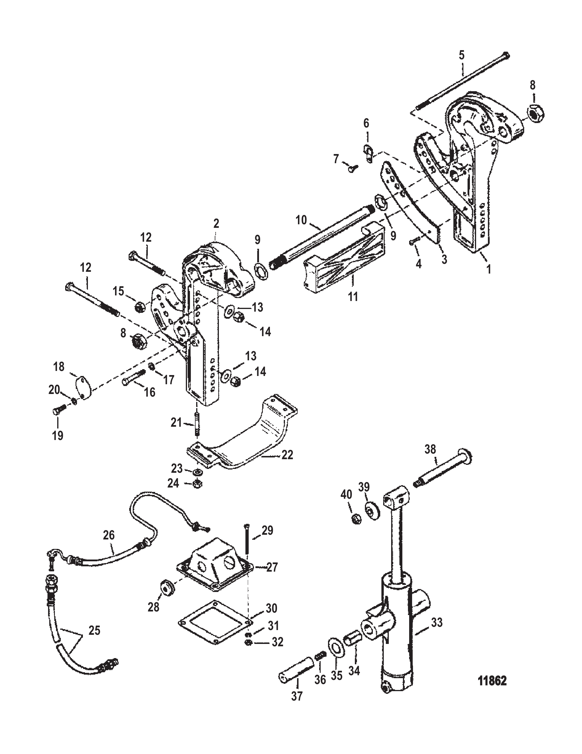 艉板支架(运动大师) Transom Brackets SportMaster