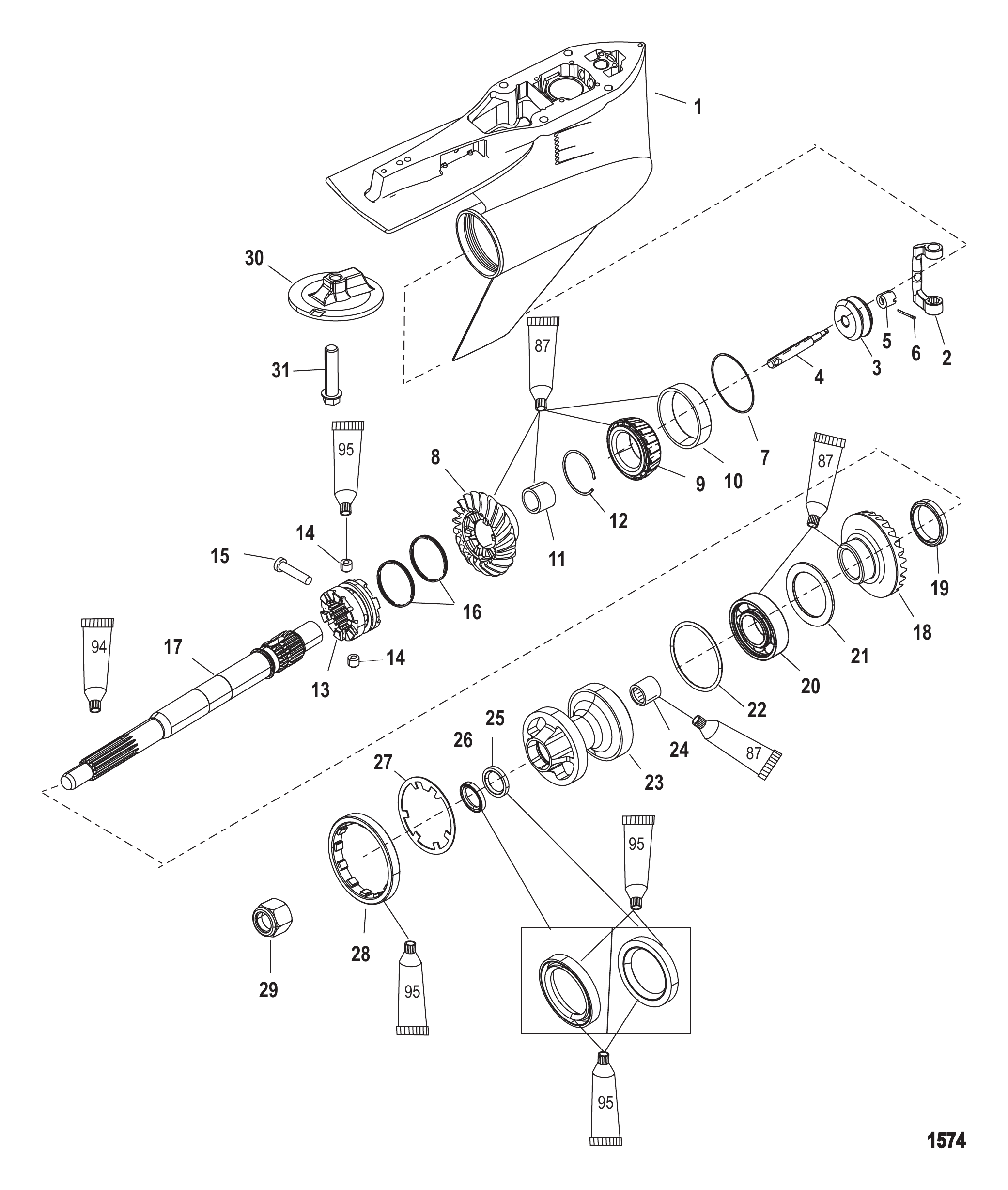 Gear Housing Propeller Shaft-Standard-FleetMaster