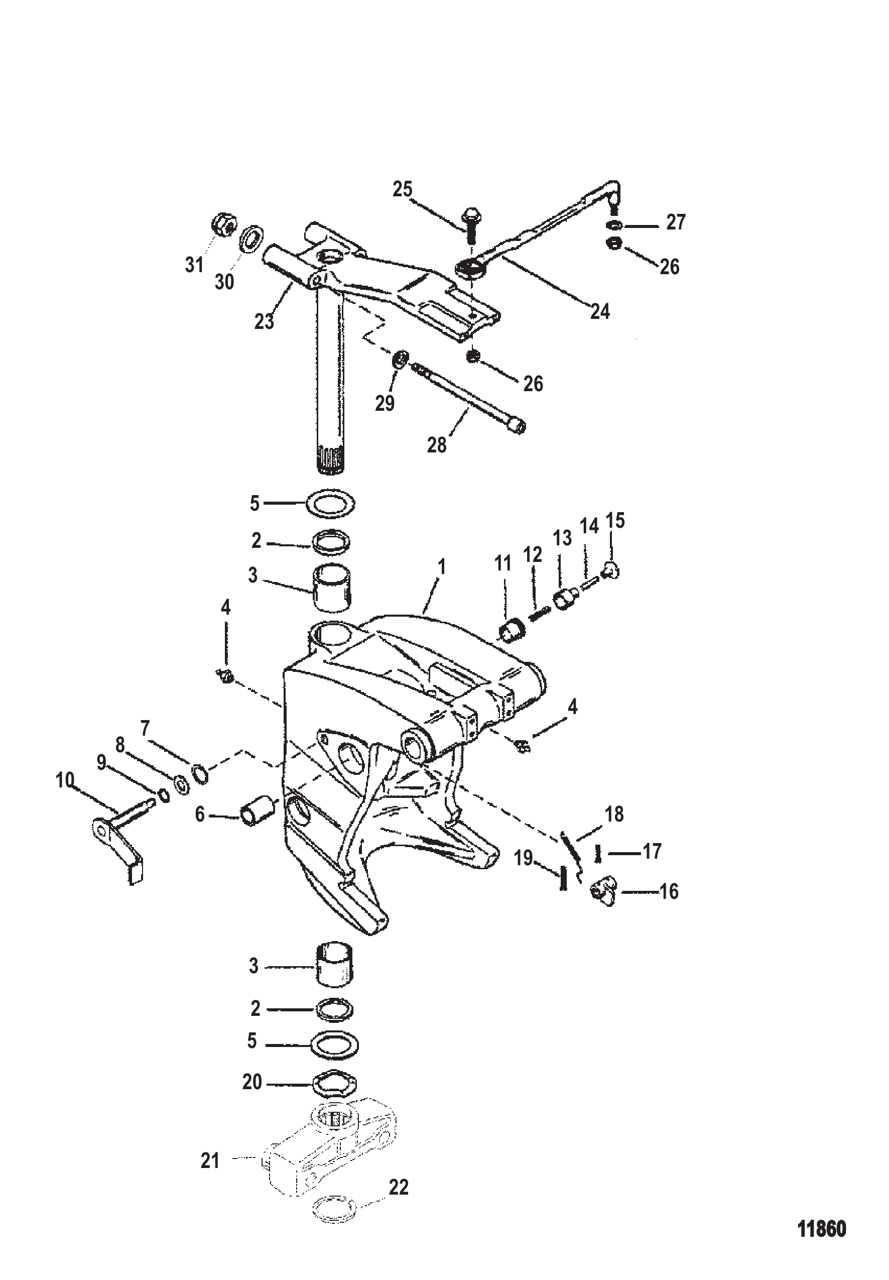 Swivel Bracket (With Integral Trim)