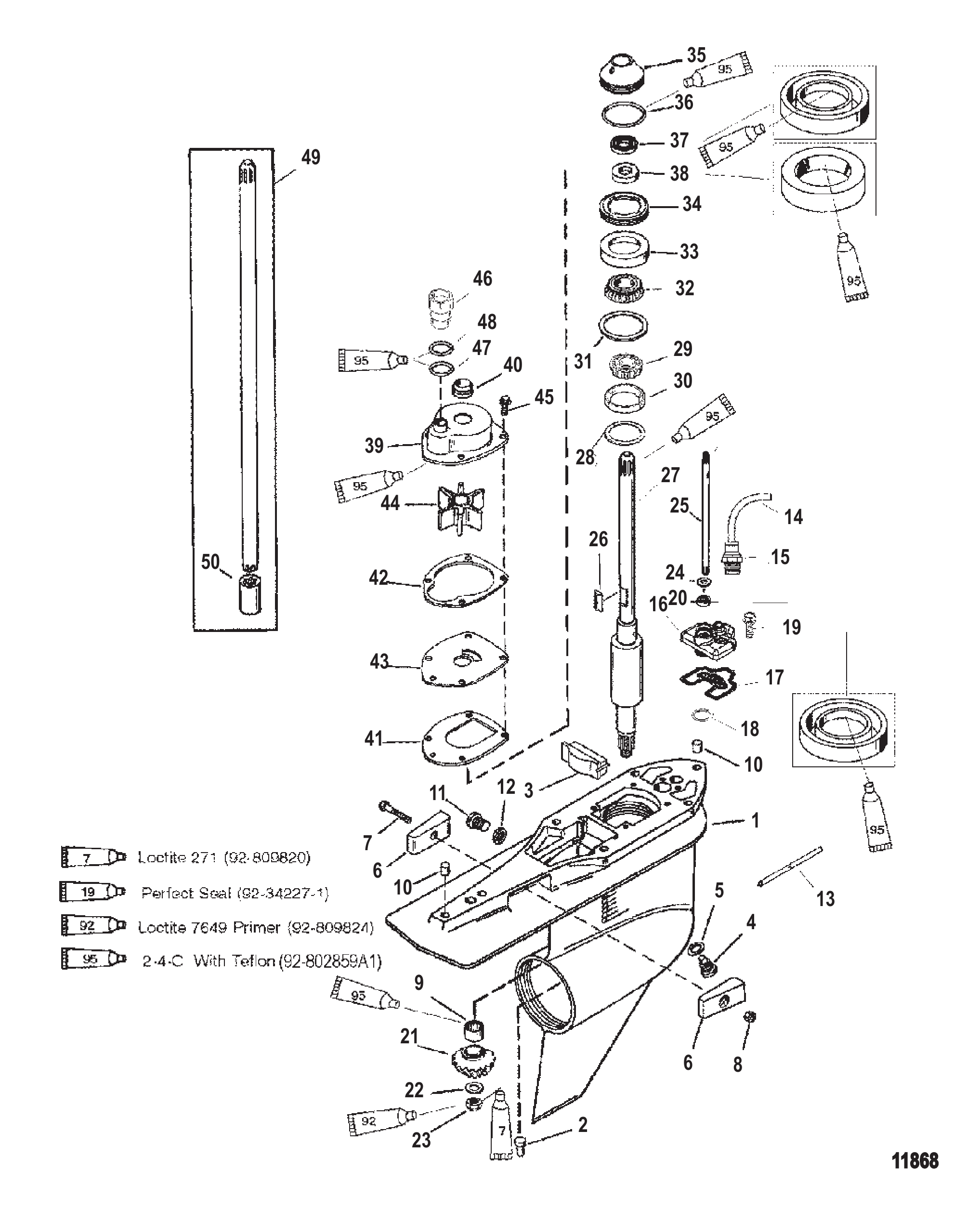Gear Housing Driveshaft-Standard-FleetMaster