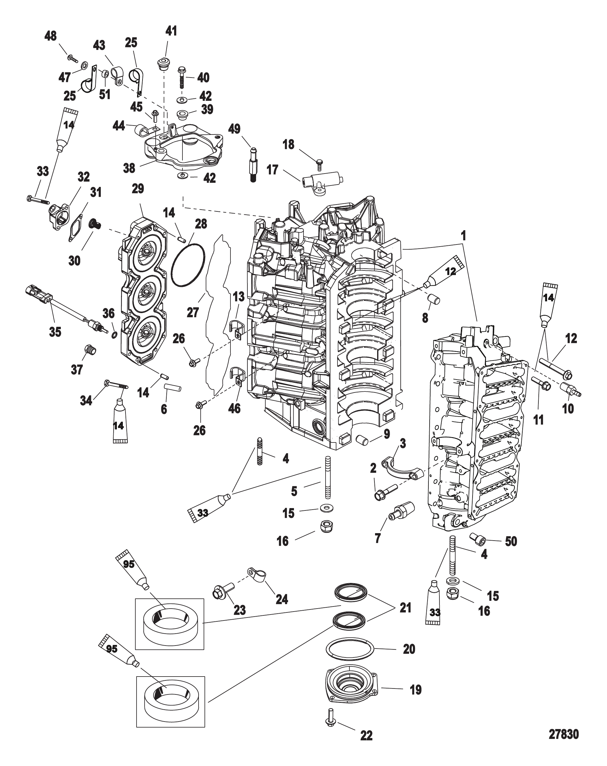 Cylinder Block and End Cap