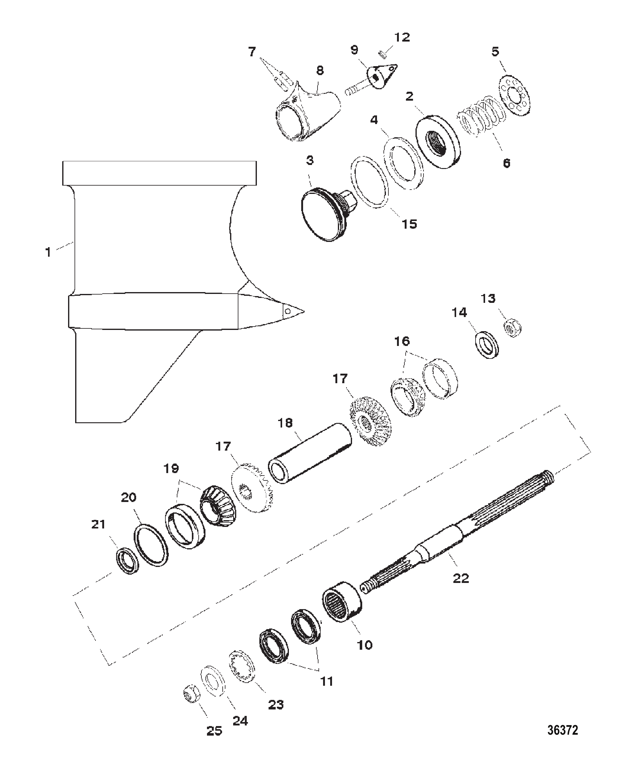 齿轮箱（螺旋桨轴）（IV SSM） GEAR HOUSING (PROP SHAFT)(IV SSM)