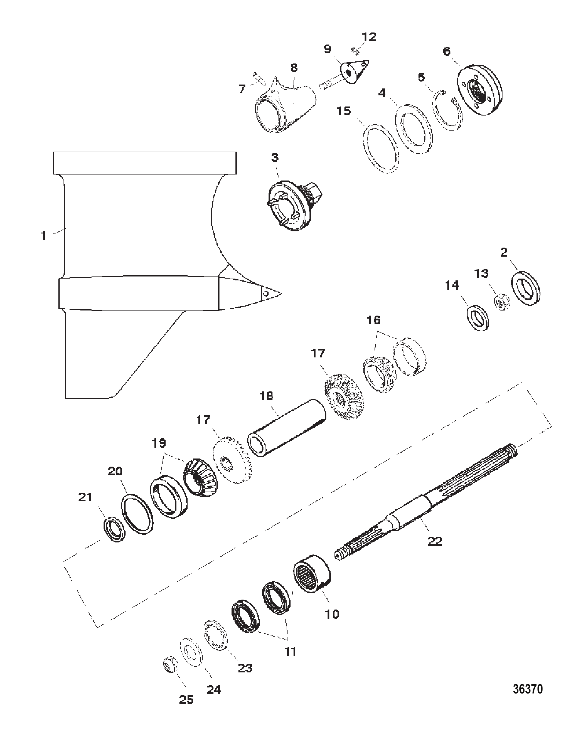 齿轮箱（螺旋桨轴）（VI SSM） GEAR HOUSING (PROP SHAFT)(VI SSM)