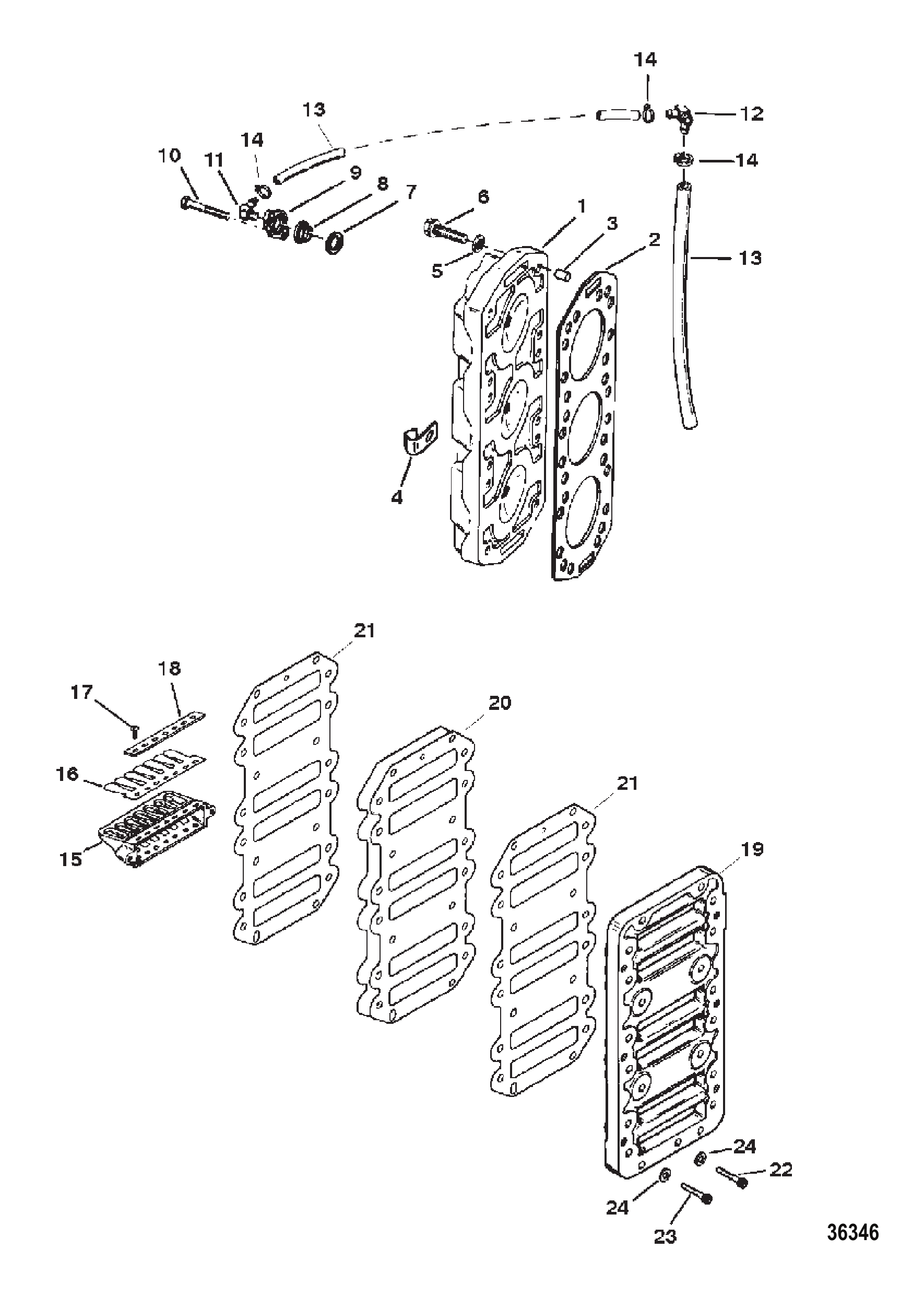 簧片阀组与气缸盖 REED BLOCK AND CYLINDER HEAD
