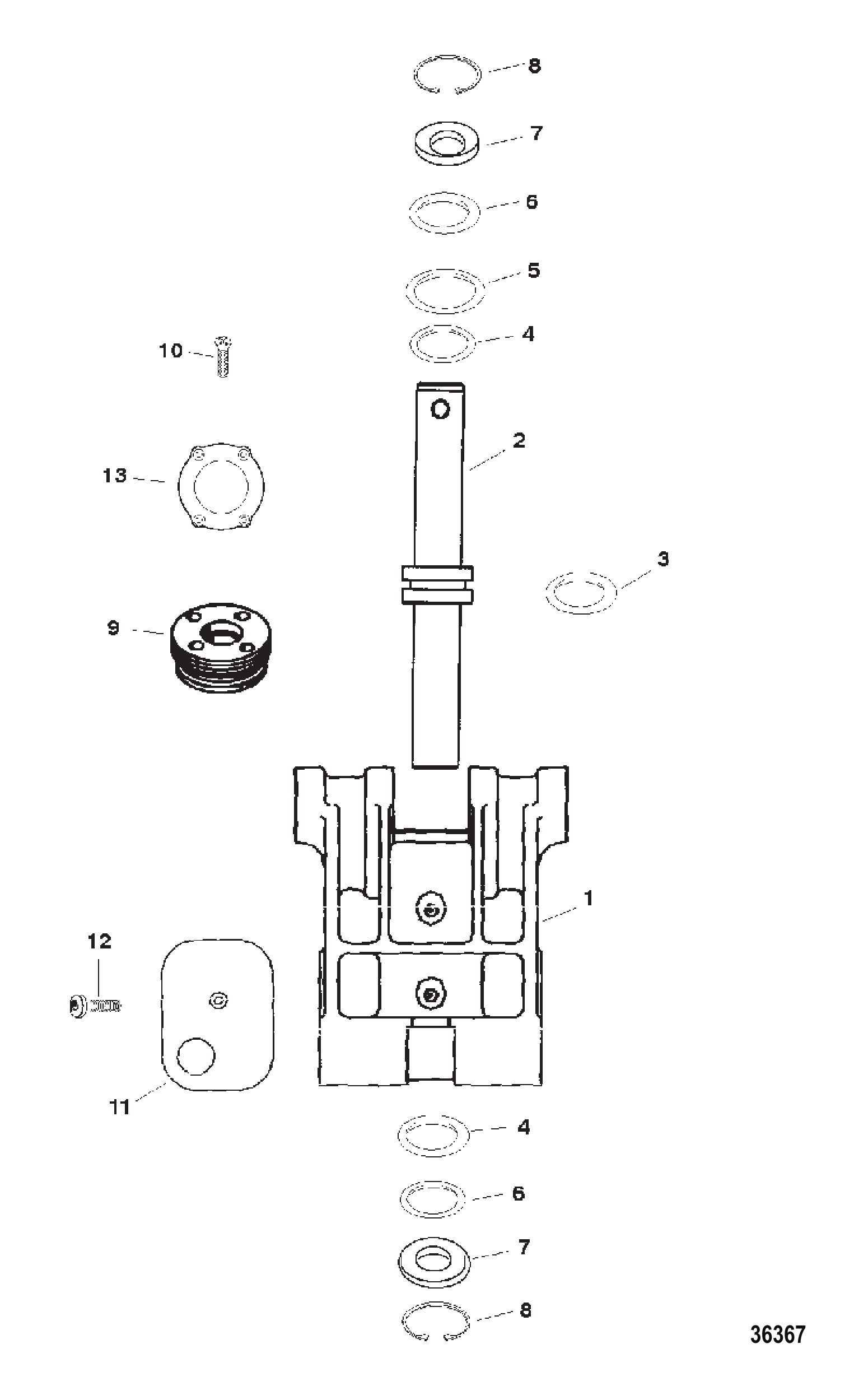 旋转支架总成 SWIVEL BRACKET ASSEMBLY