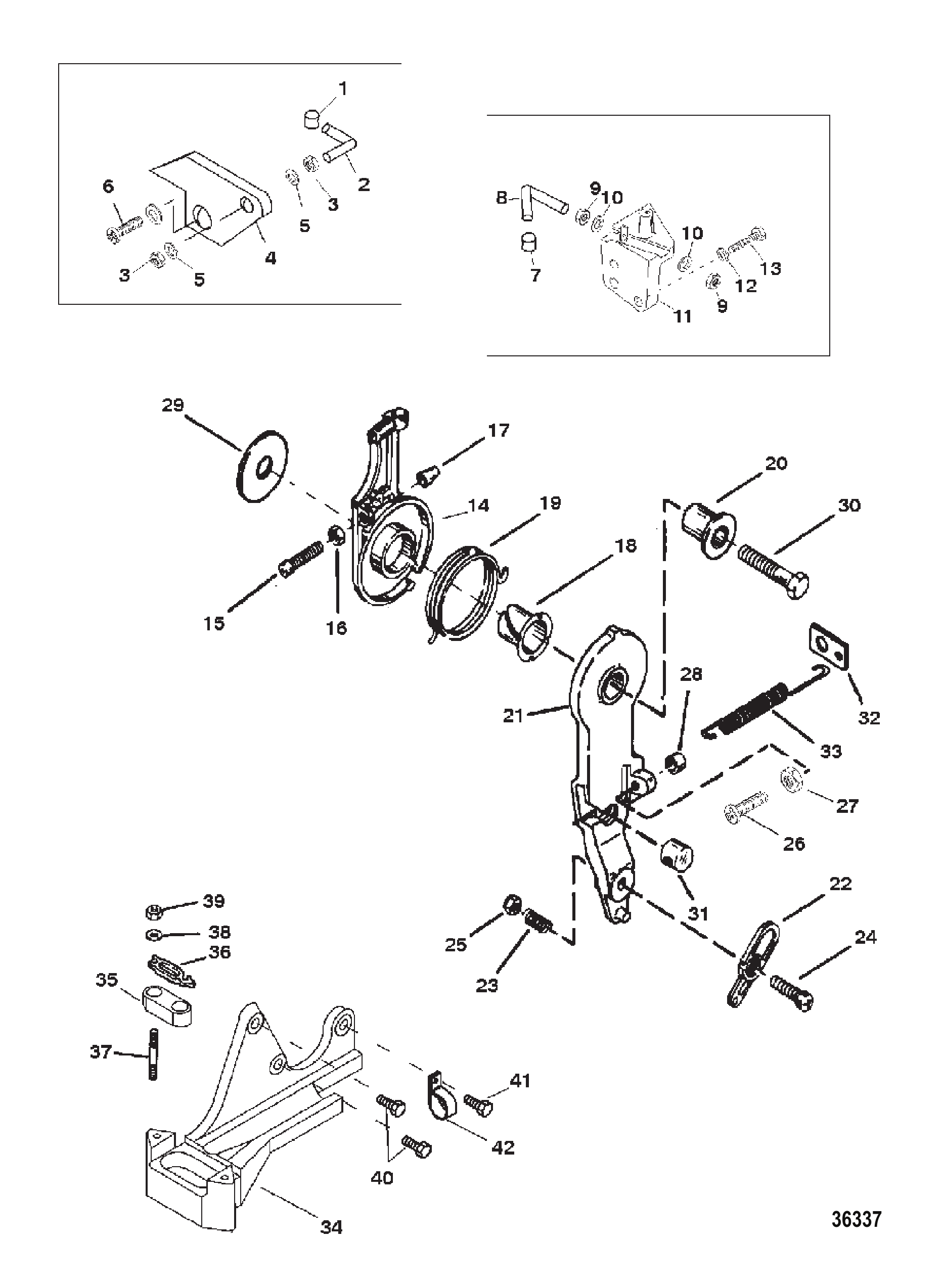 节气门联动装置 THROTTLE LINKAGE