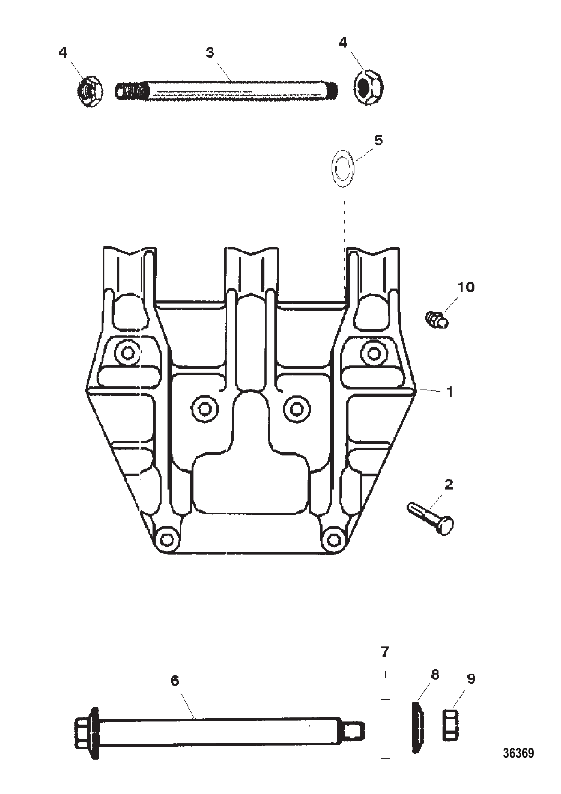 艉板支架总成 TRANSOM BRACKET ASSEMBLY