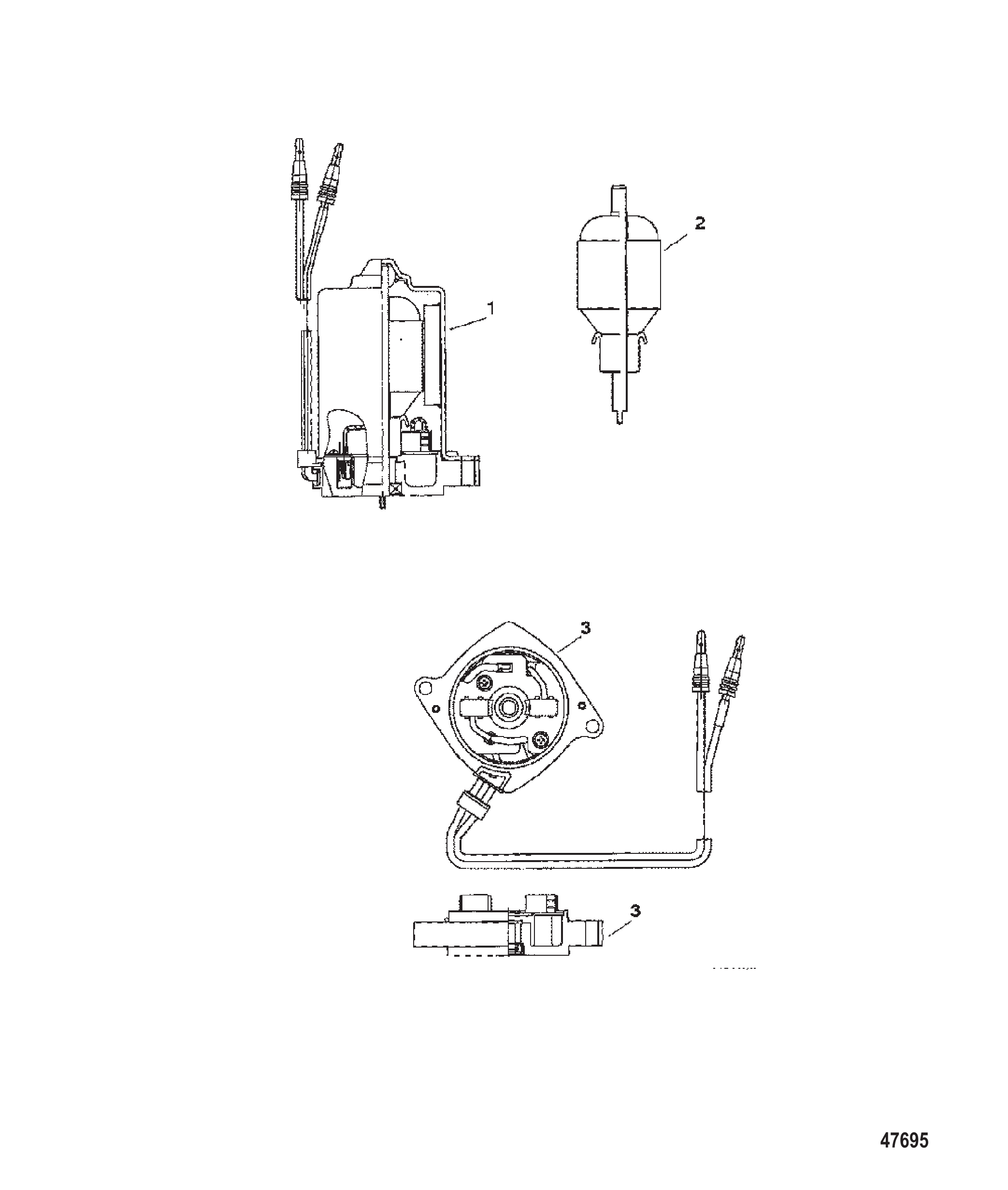动力升降马达 POWER TRIM MOTOR