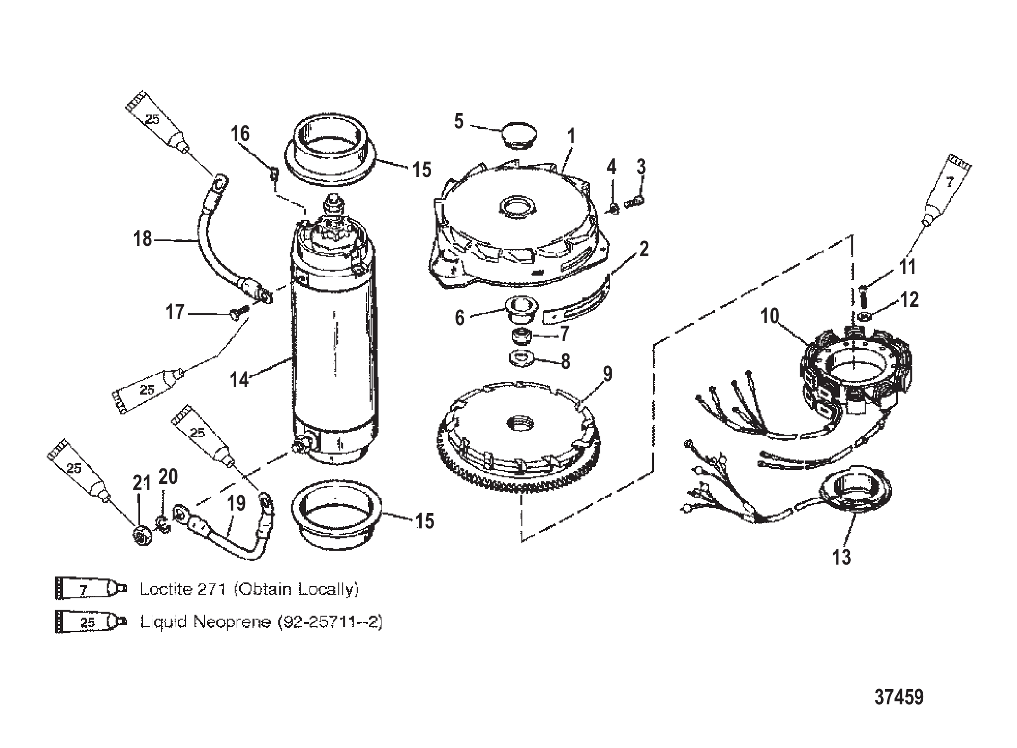 飞轮/启动马达 FLYWHEEL/STARTER MOTOR