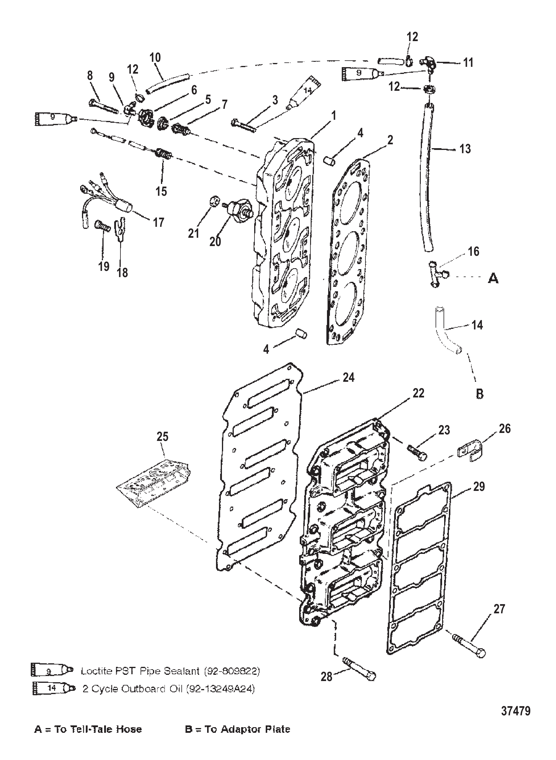 簧片阀组与气缸盖 REED BLOCK AND CYLINDER HEAD