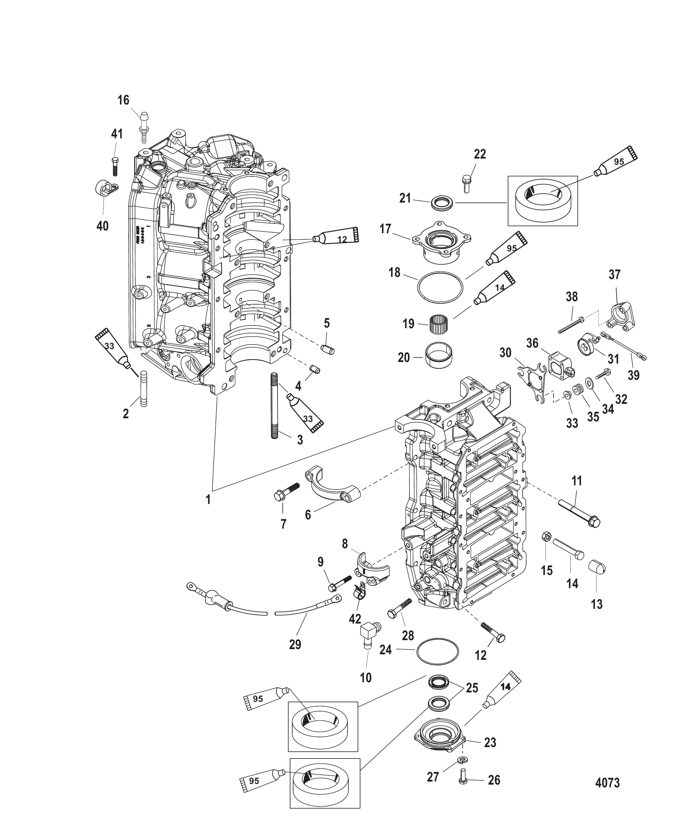 气缸体与端盖 Cylinder Block and End Caps