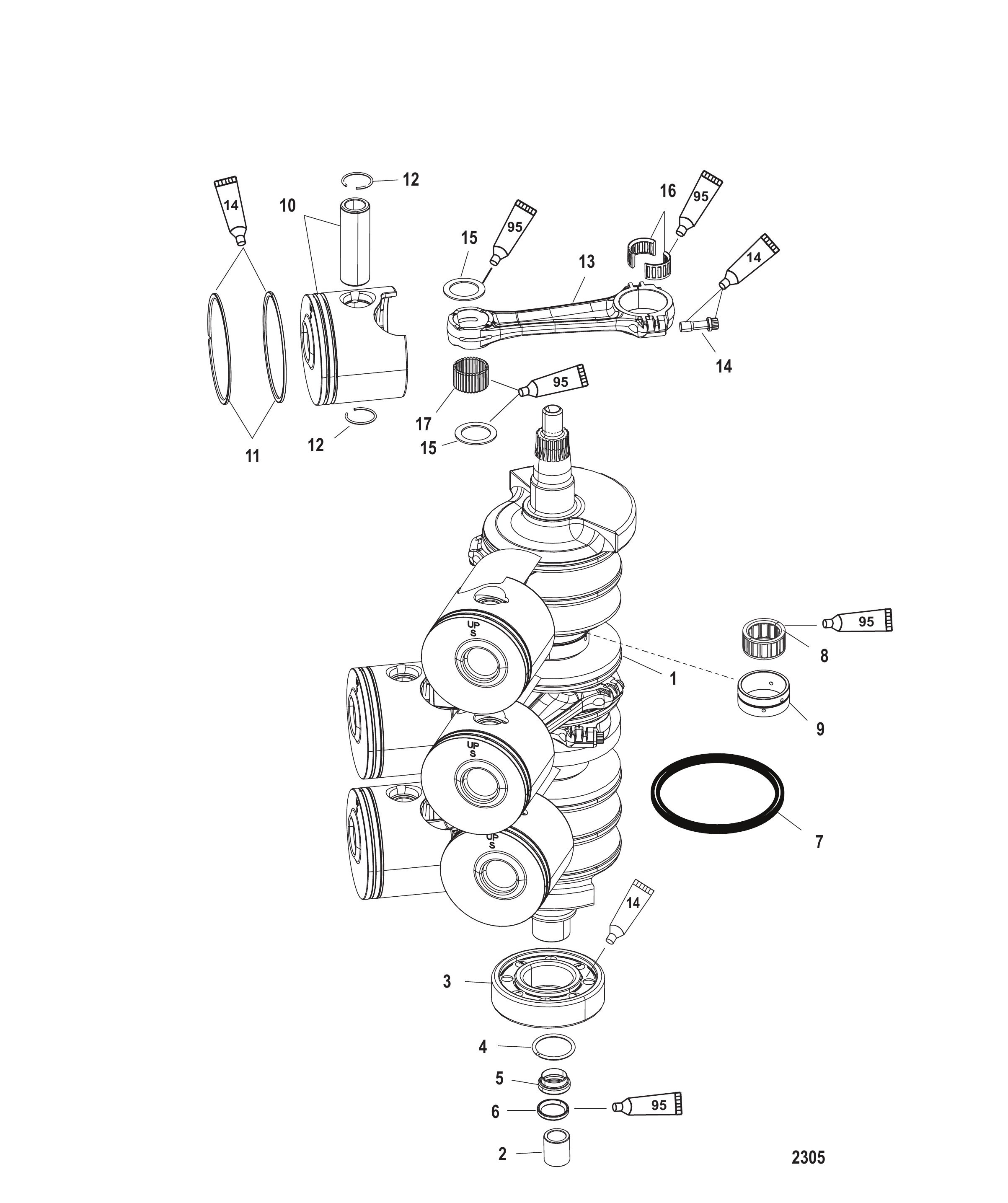 曲轴、活塞及连杆 CRANKSHAFT PISTONS AND CONNECTING RODS