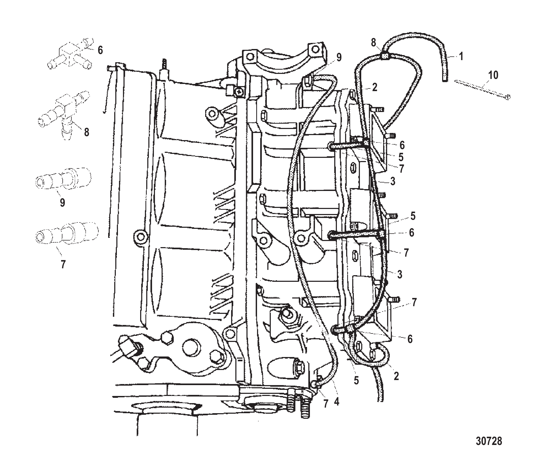泄放系统(右舷) BLEED SYSTEM (STARBOARD)