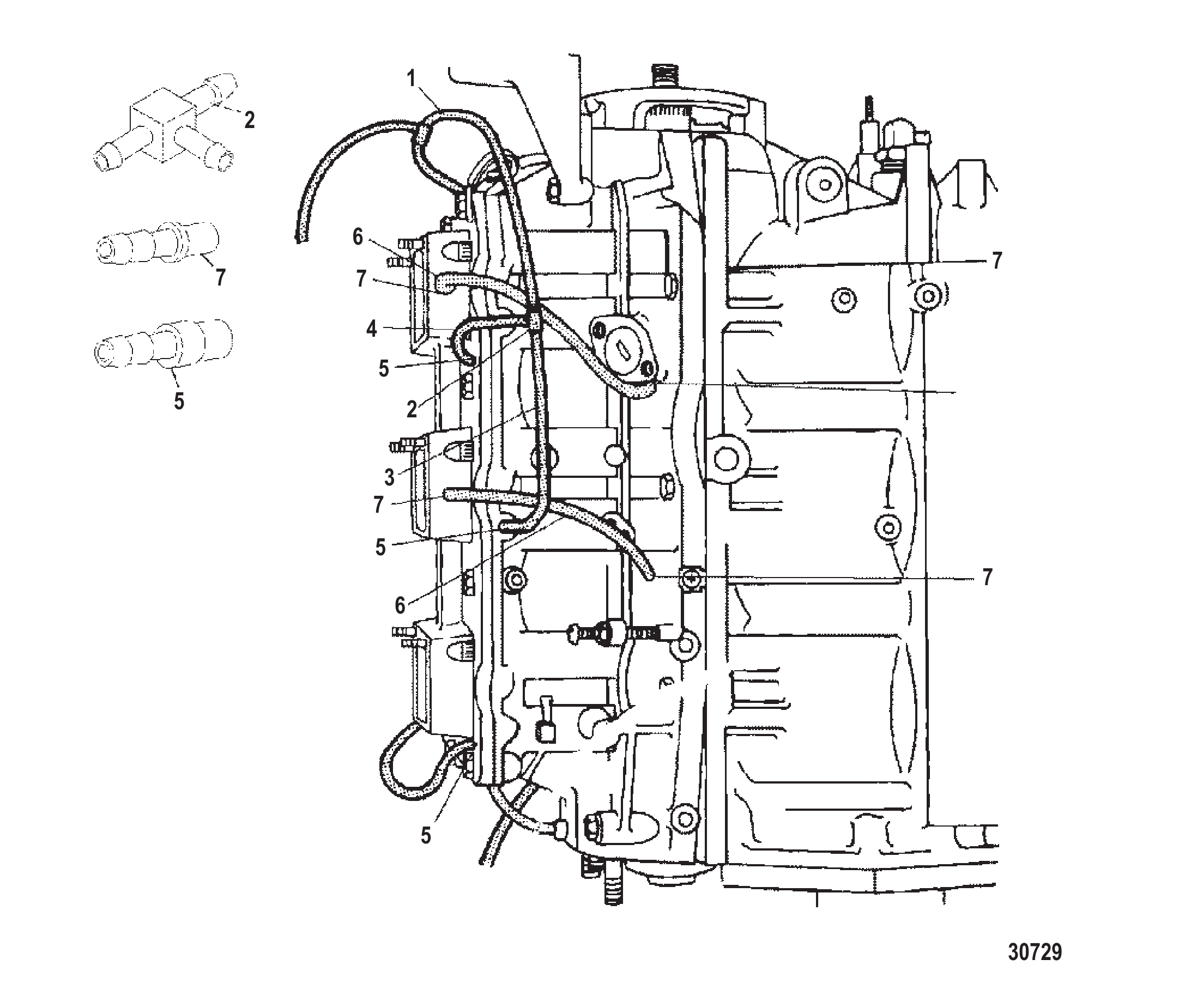 泄放系统(左舷) BLEED SYSTEM (PORT)