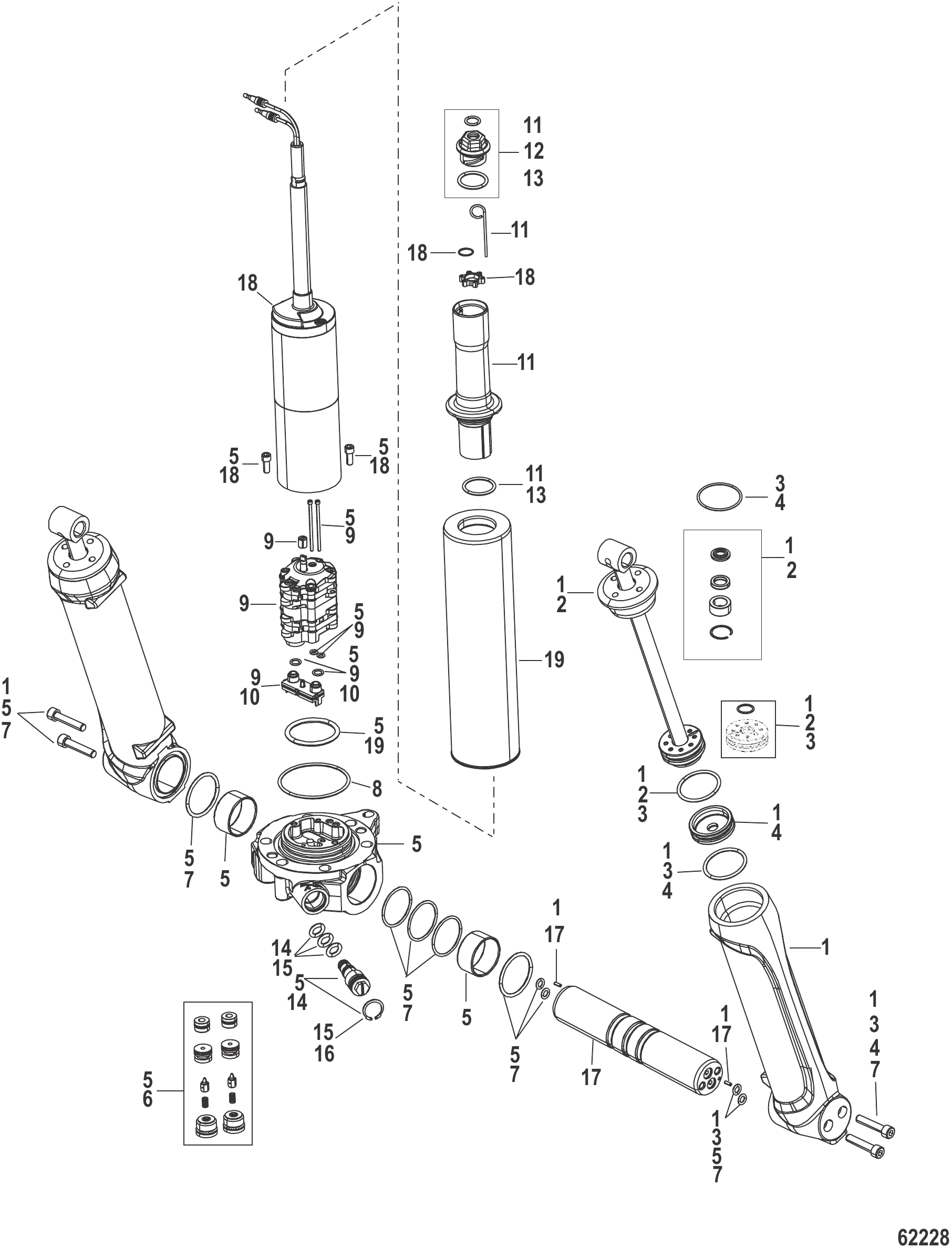 动力升降组件 POWER TRIM COMPONENTS