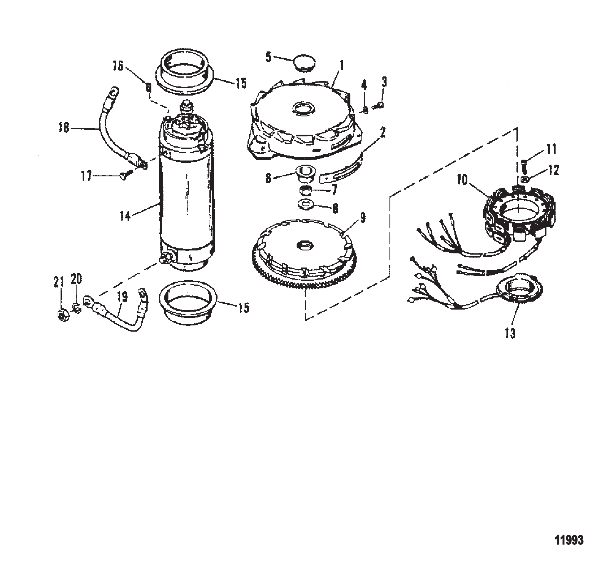 飞轮/启动马达 FLYWHEEL/STARTER MOTOR