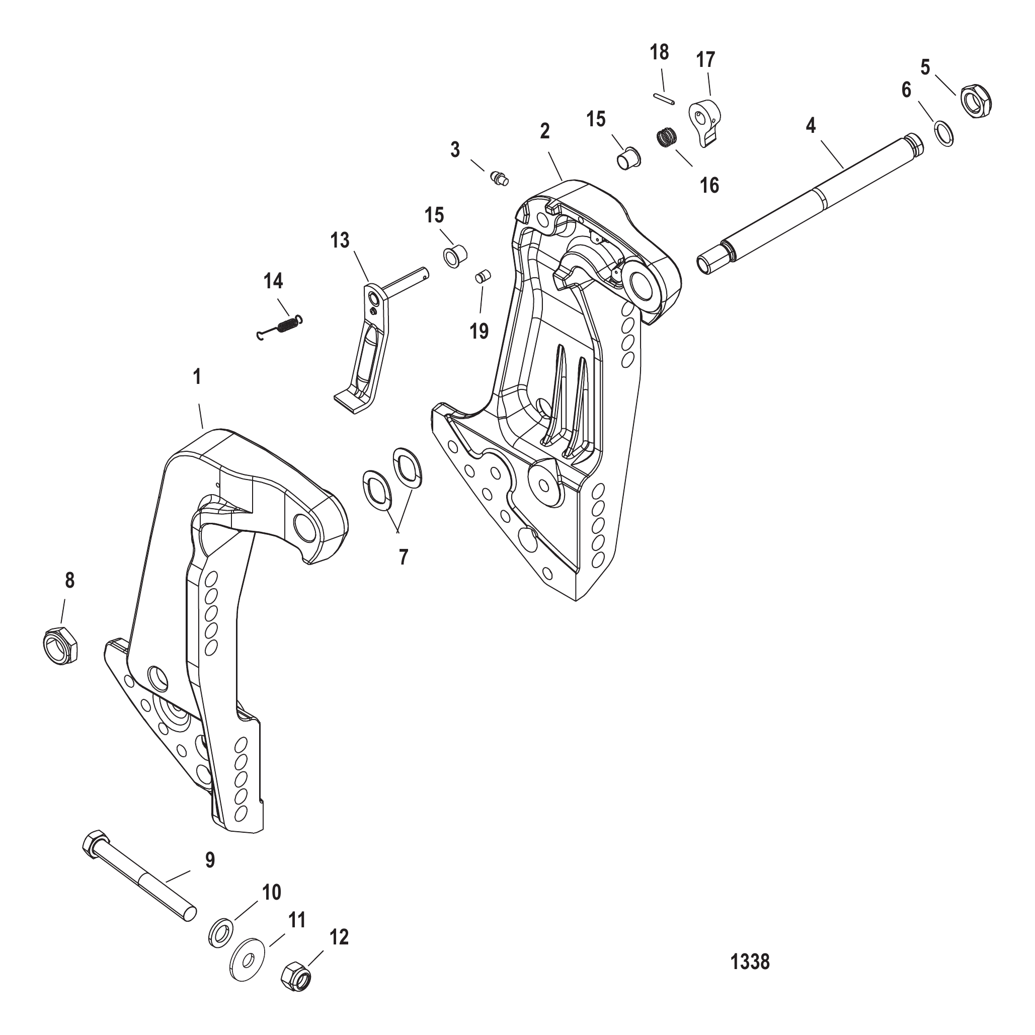 艉板支架 Transom Brackets