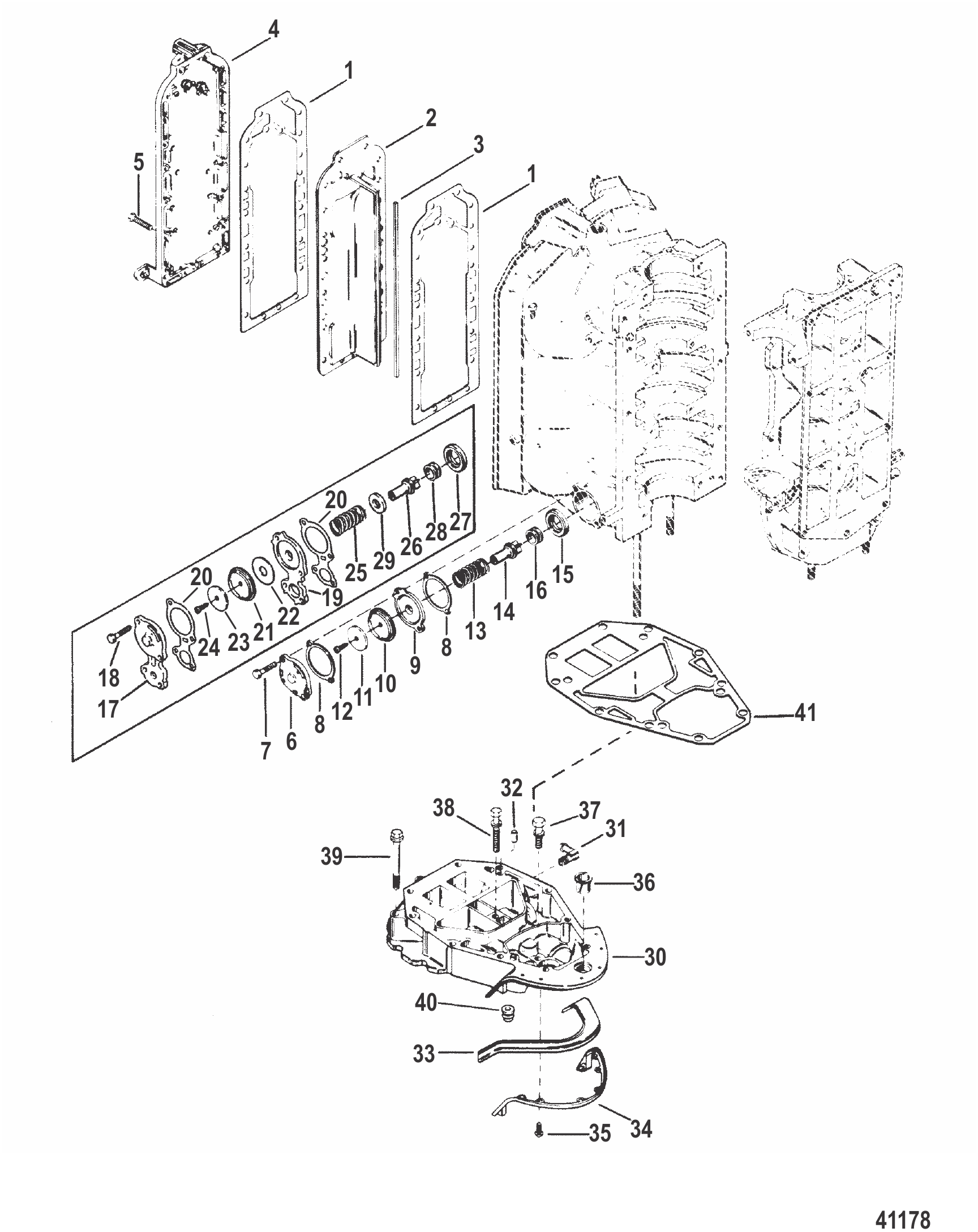 排气歧管与排气板 EXHAUST MANIFOLD AND EXHAUST PLATE
