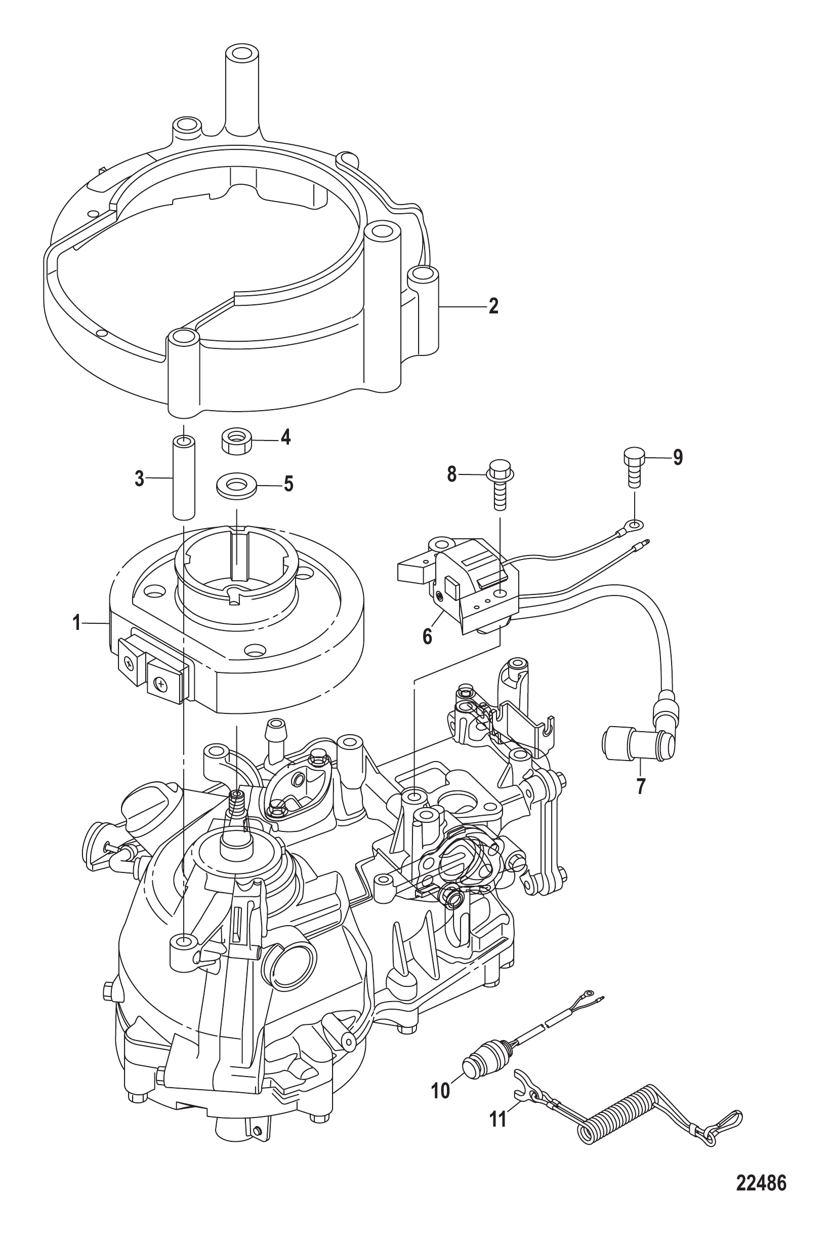 飞轮杯（序列号0R318095及以下） Flywheel Cup Serial # 0R318095 and Below