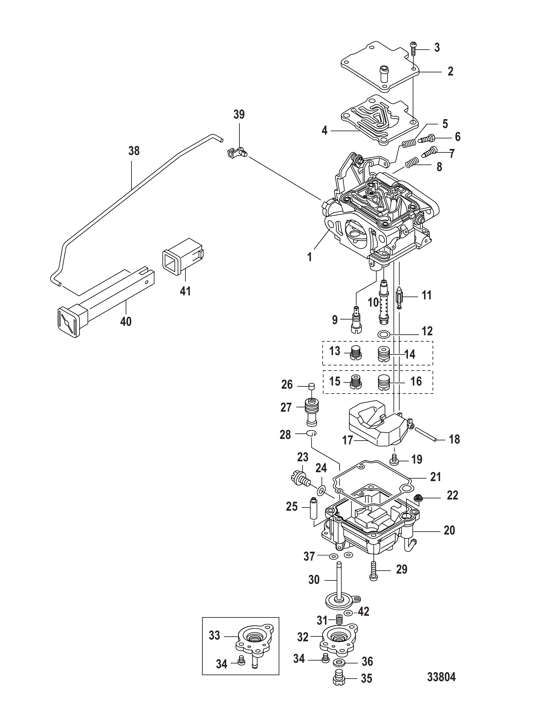 化油器（0R686020及以下） Carburetor 0R686020 and Below