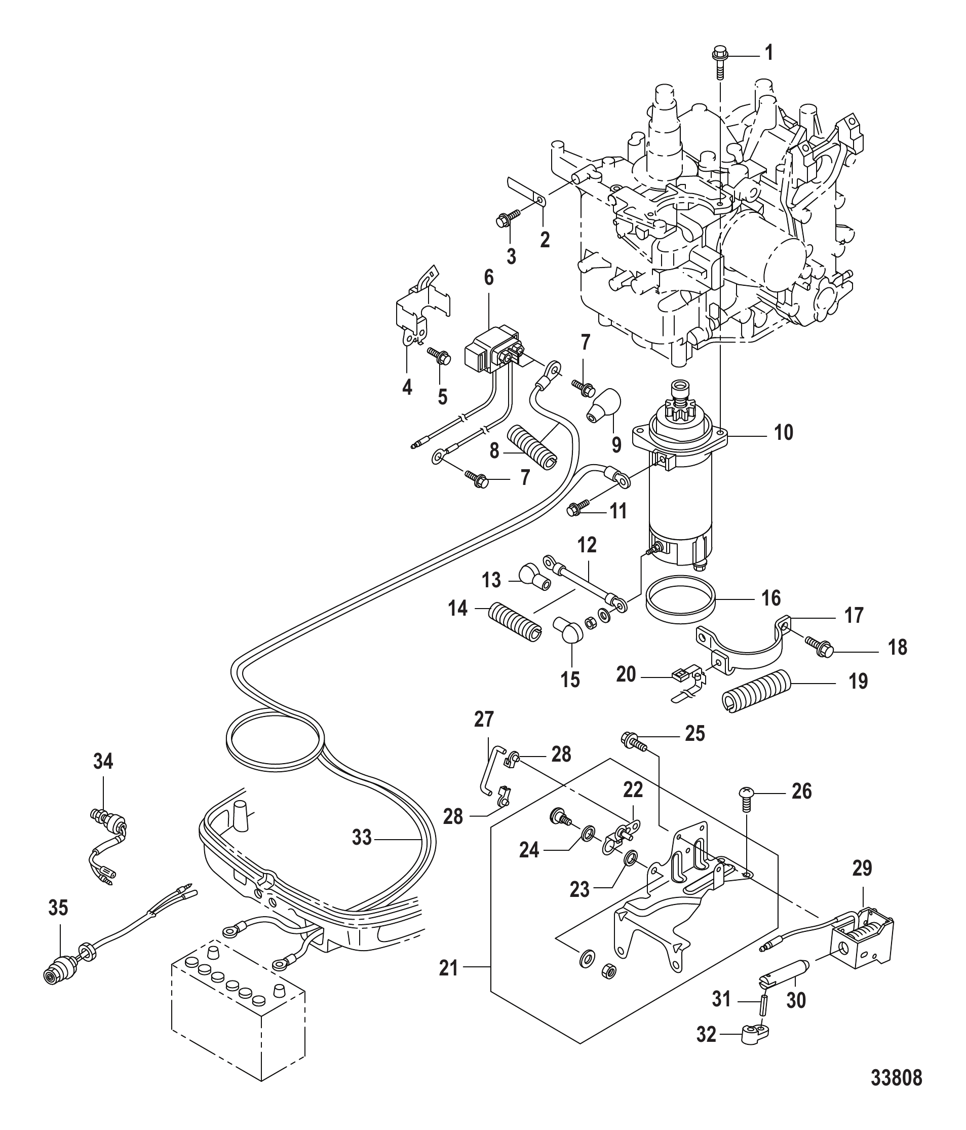 电气部件启动马达和电磁阀 Electrical Components Starter Motor and Solenoids