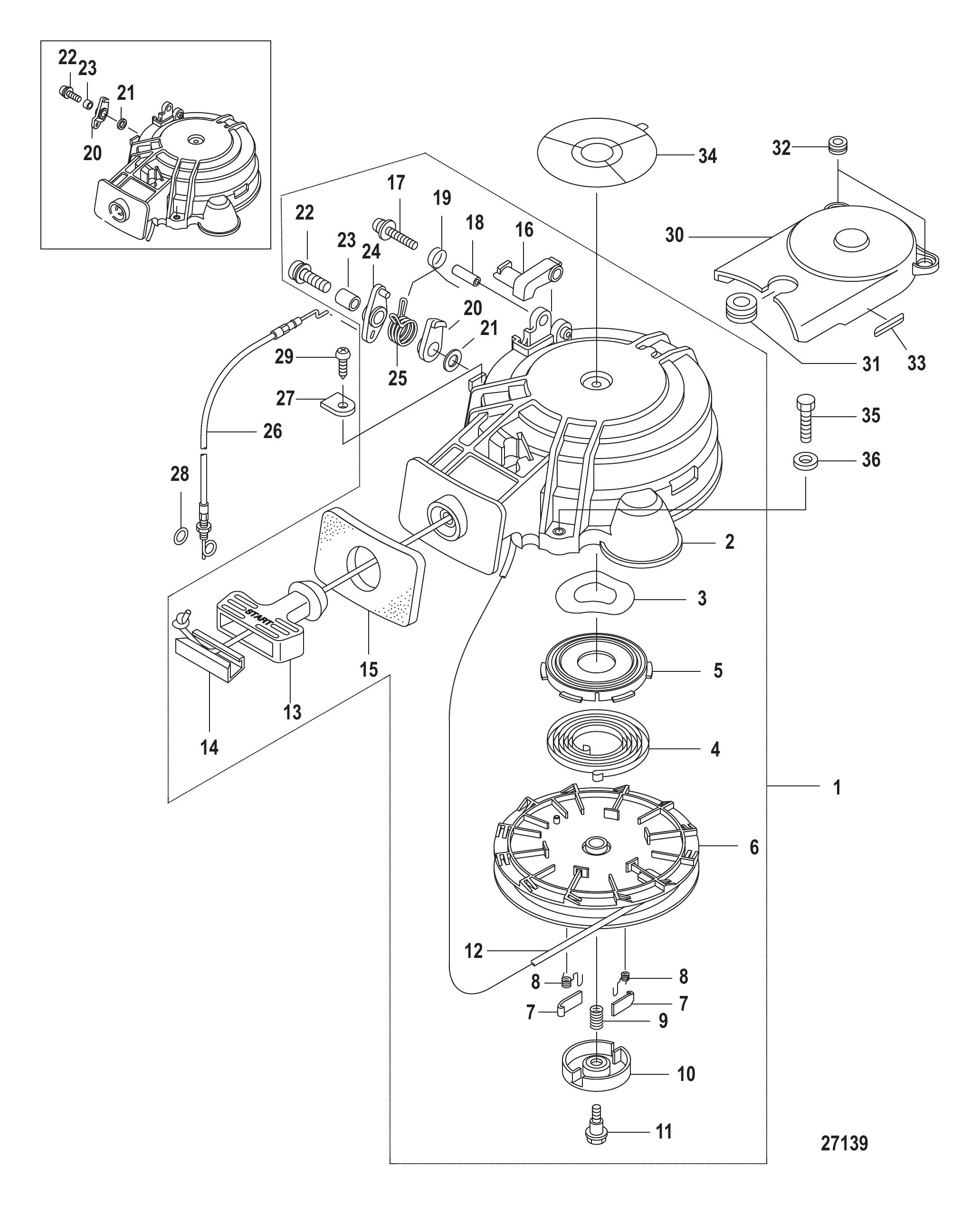 反冲启动器 Recoil Starter