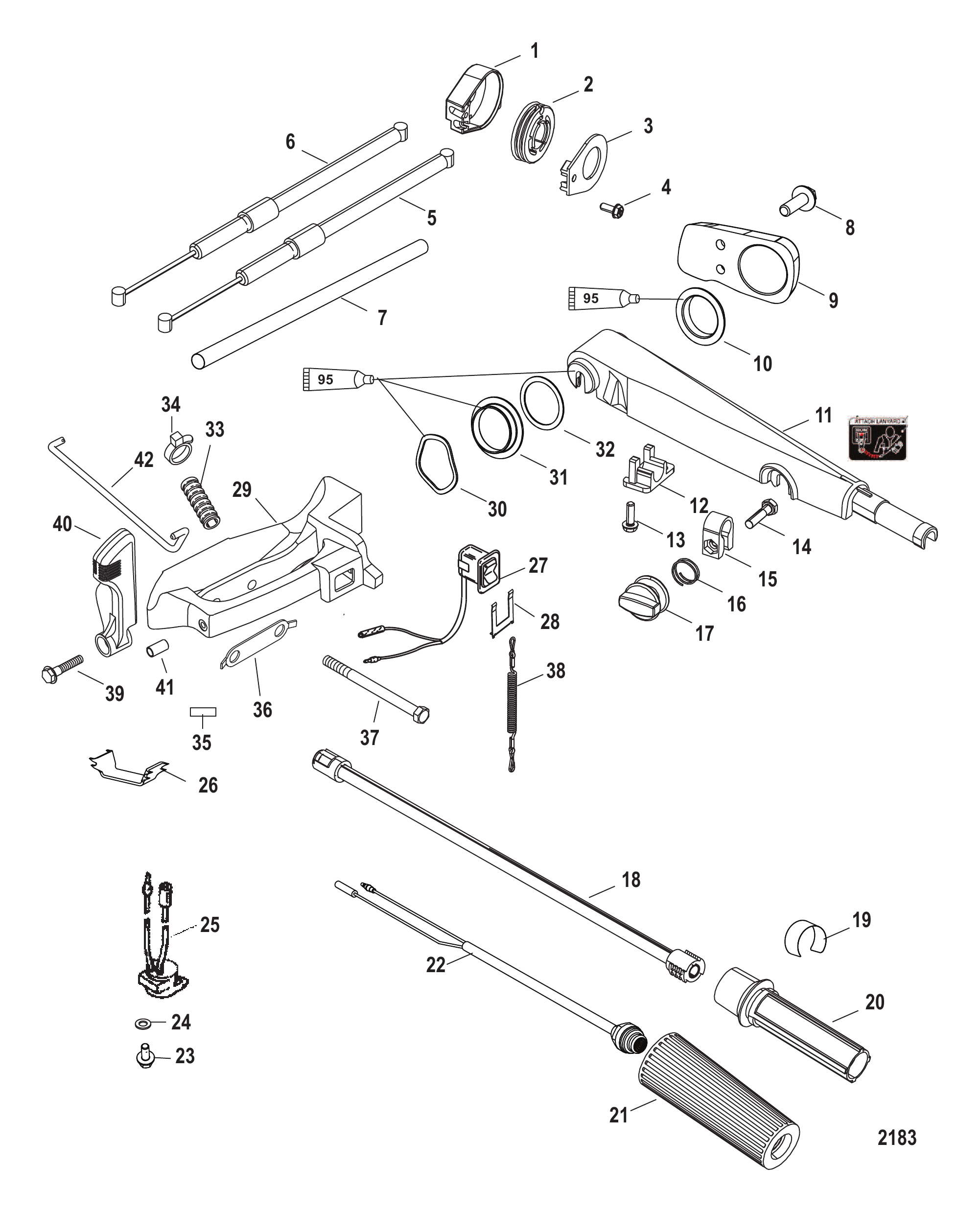 舵柄手柄 Tiller Handle
