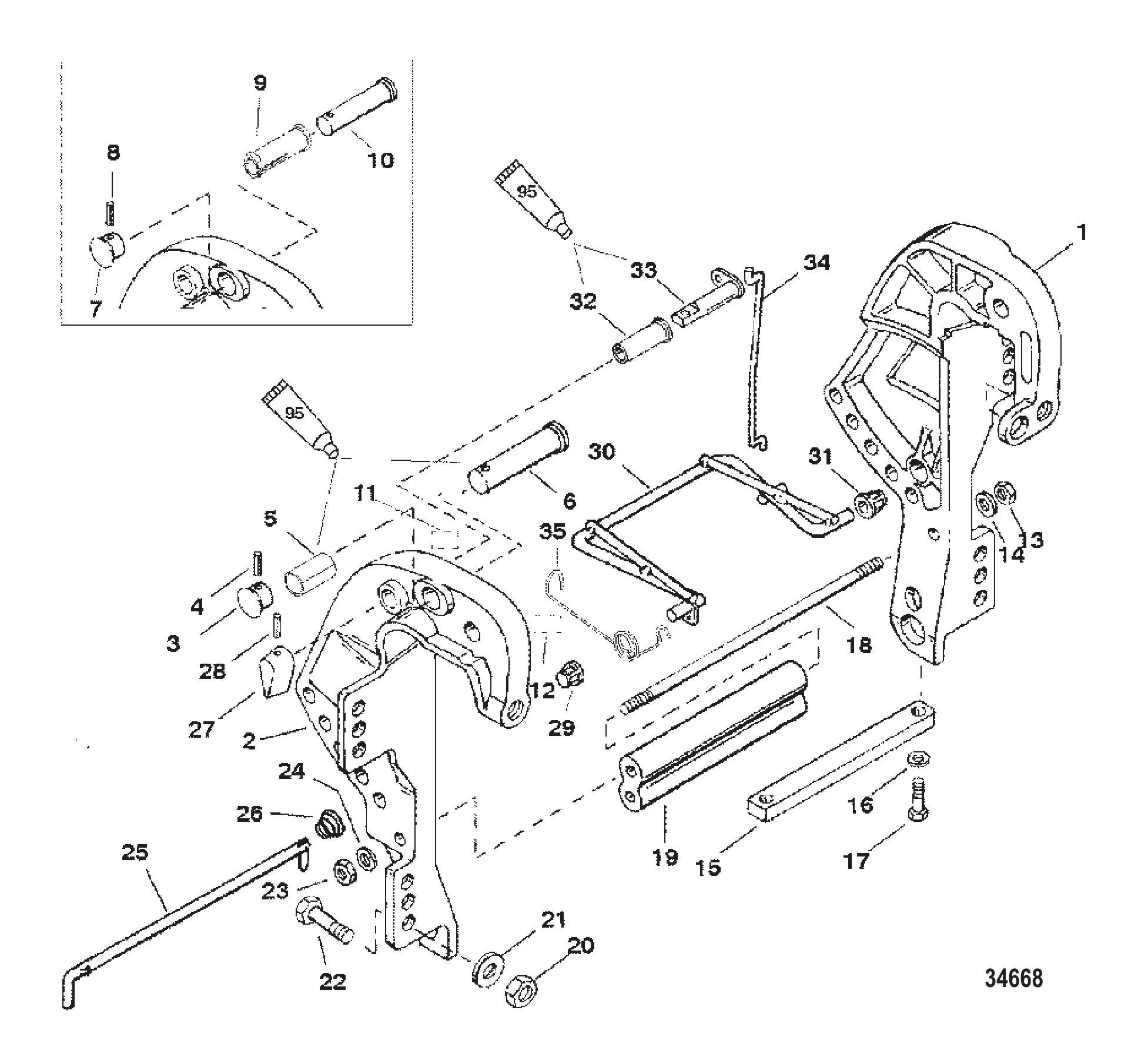 遥控夹紧支架 Clamp Bracket Remote Control