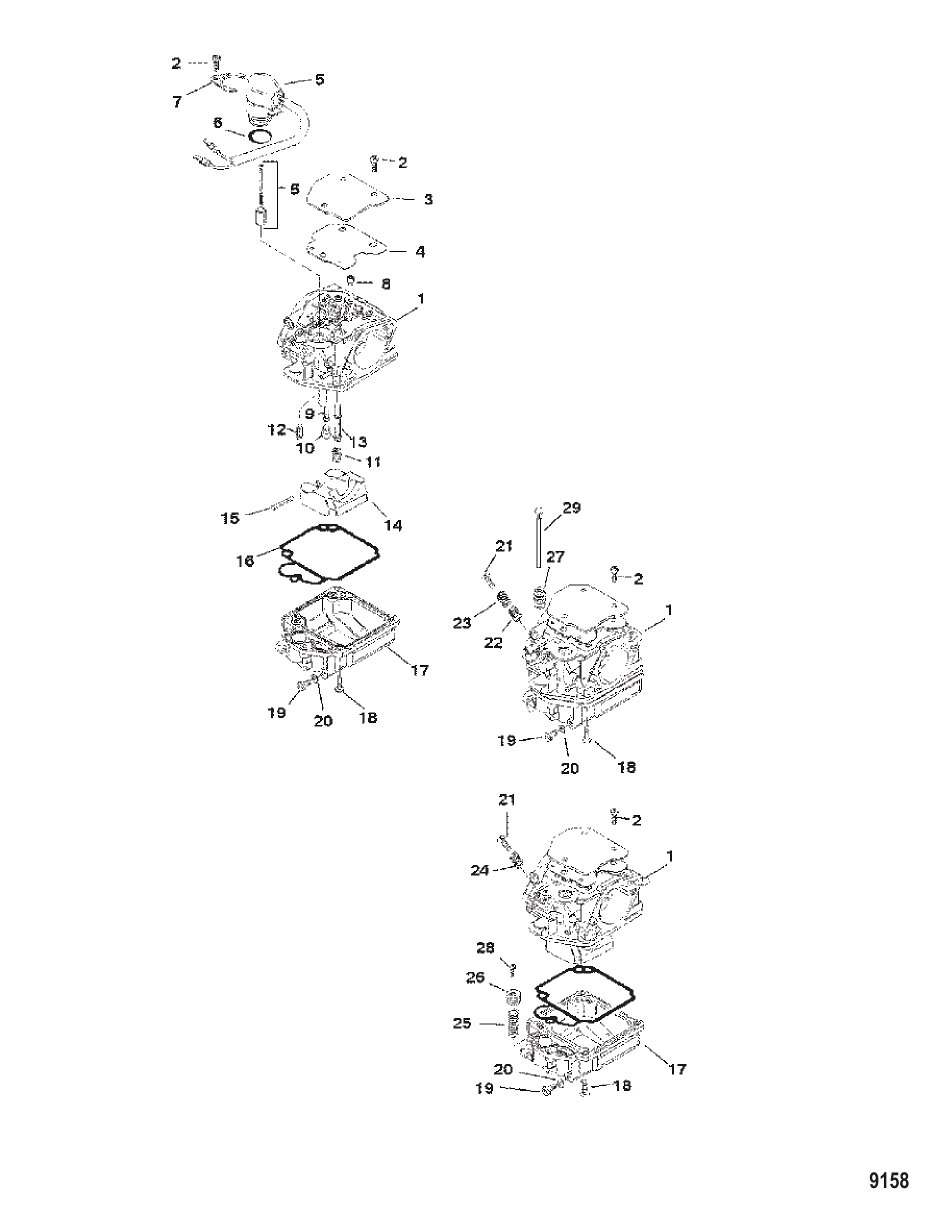 化油器（0T178499及以下） Carburetor (0T178499 and Below)