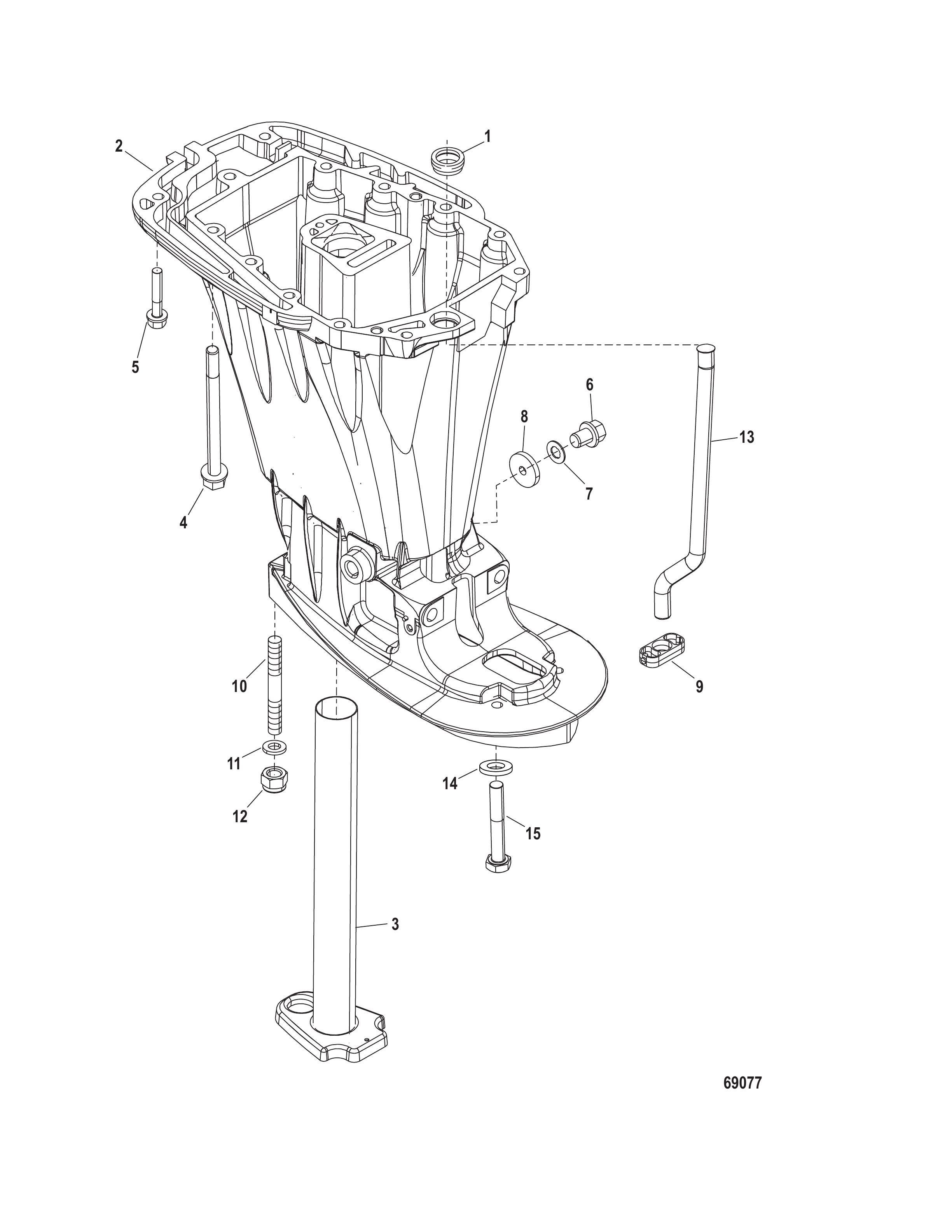 驱动轴壳体（短型） Driveshaft Housing (Short)
