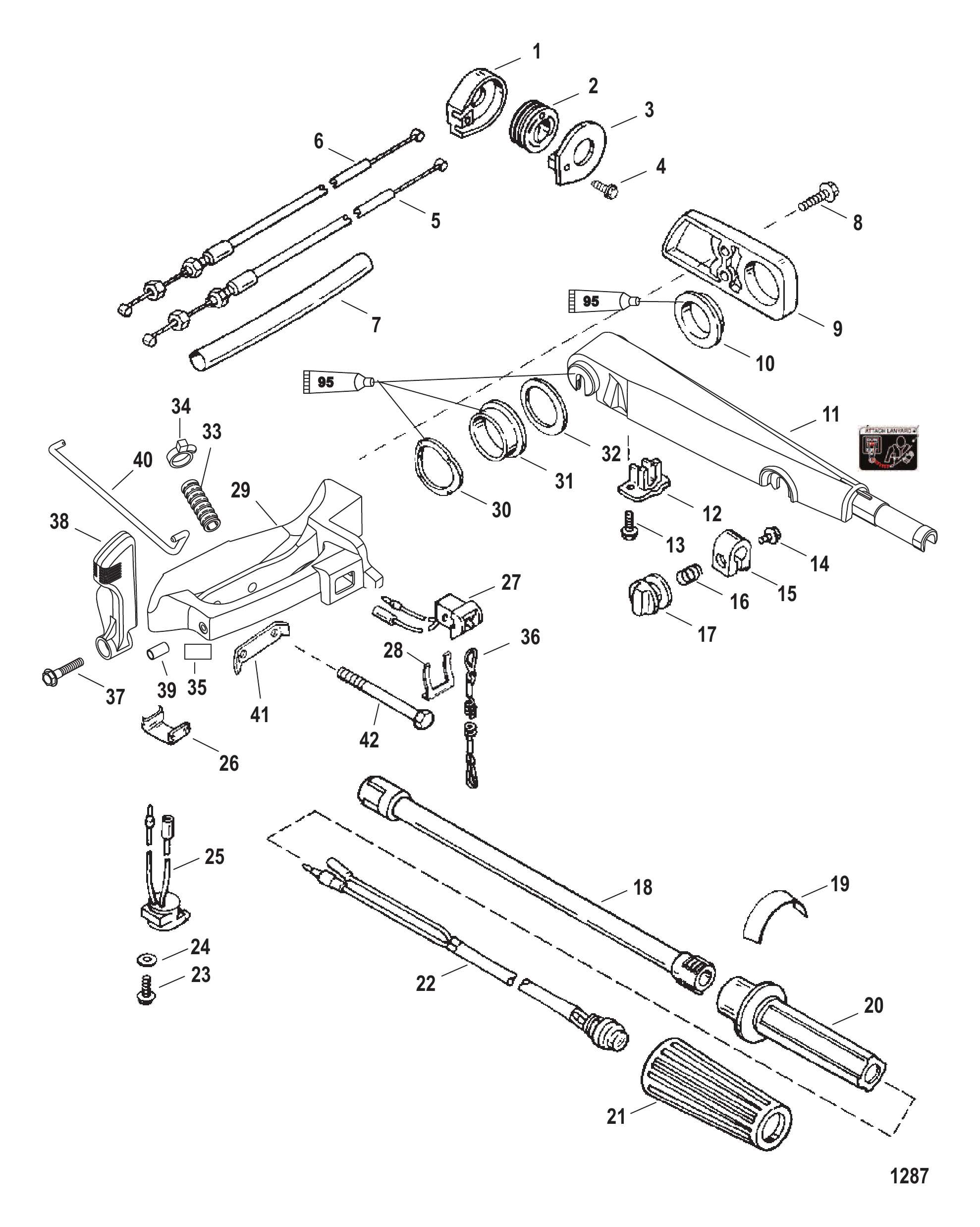 舵柄手柄 Tiller Handle