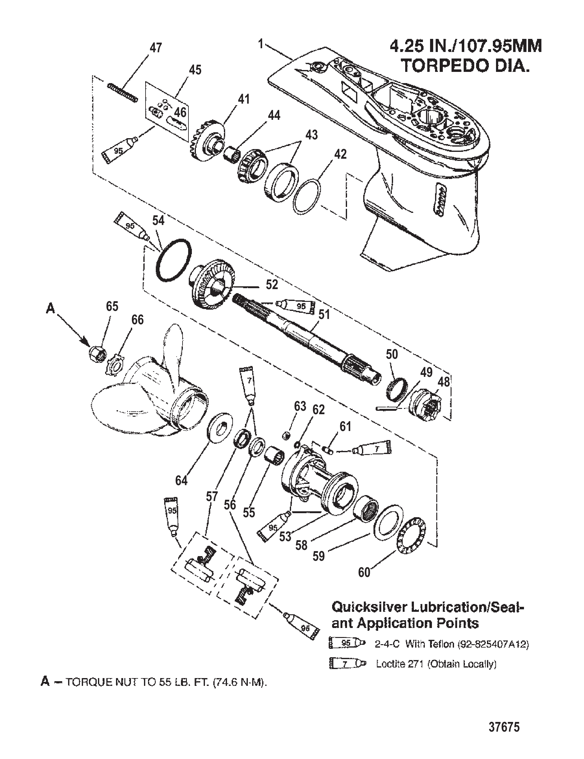 齿轮箱（螺旋桨轴）（2.31:1传动比） GEAR HOUSING (PROPELLER SHAFT)(2.31:1 GEAR RATIO)