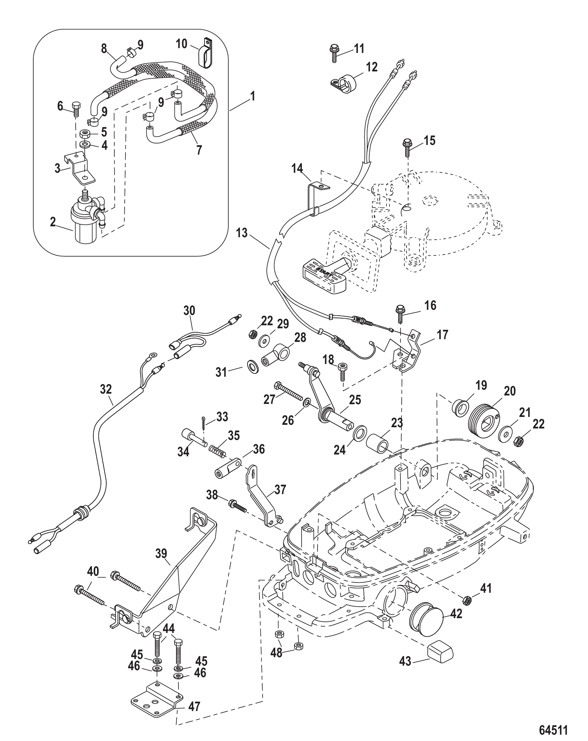 遥控转换套件-4/5/6四冲程 Conversion Kit-Remote Control 4/5/6 FourStroke