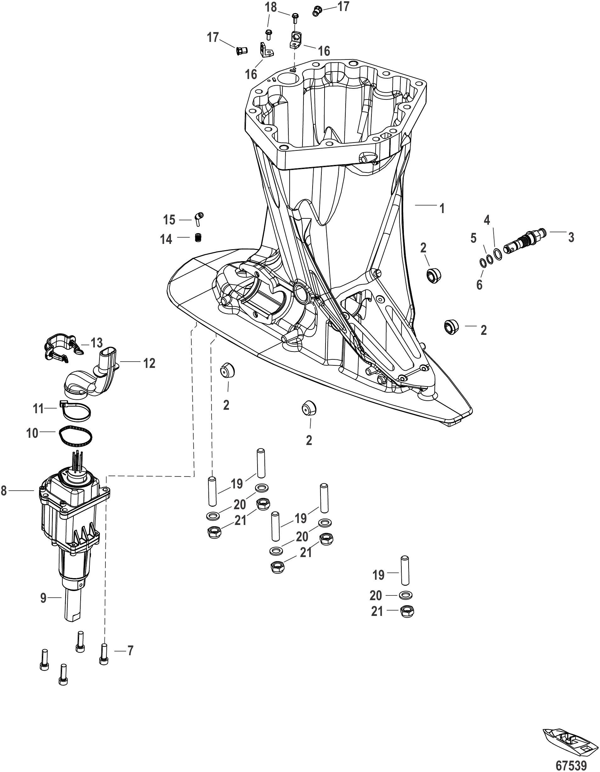 驱动轴壳体 Driveshaft Housing