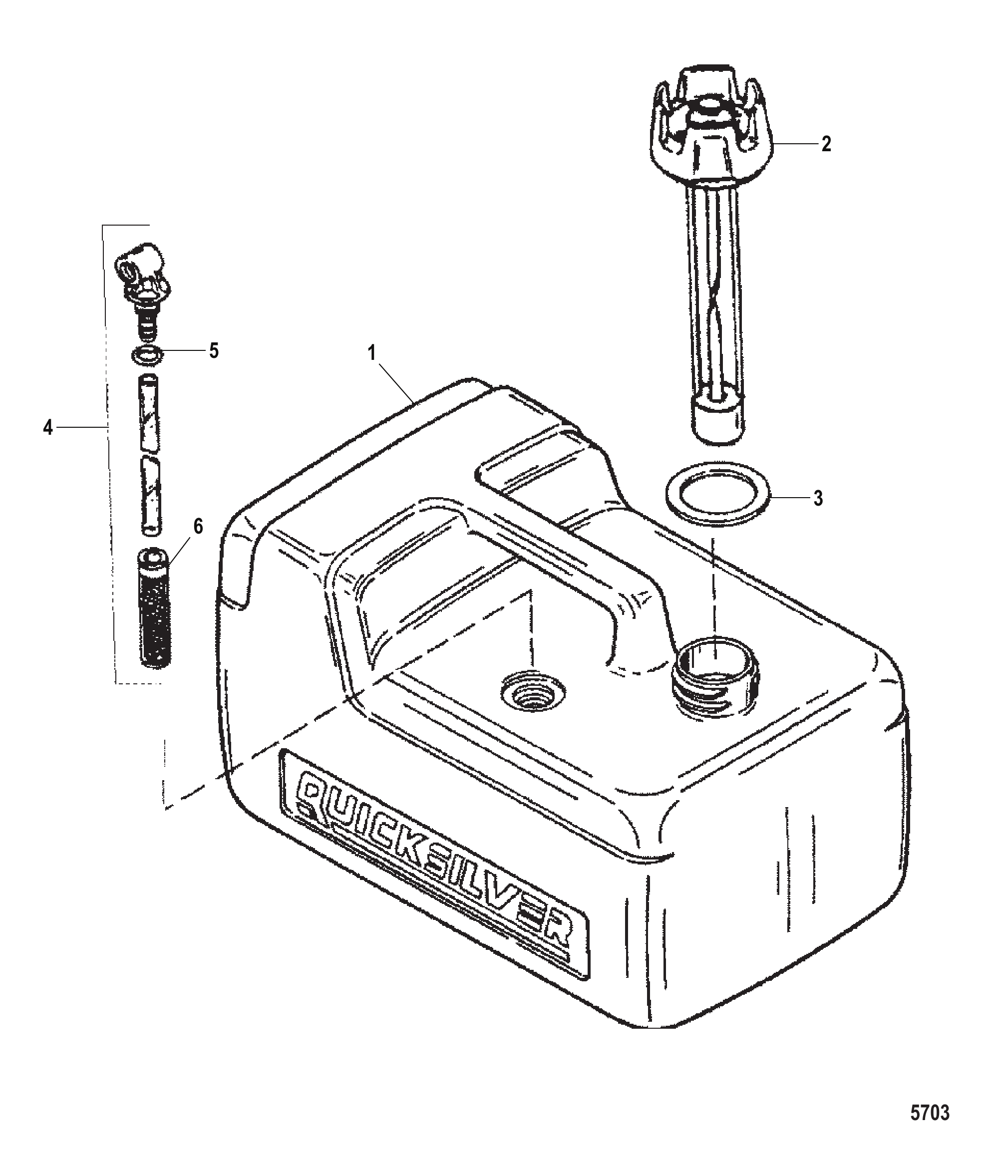燃油箱总成(塑料-3.2加仑) Tank Assembly Fuel (Plastic - 3.2 Gallon)