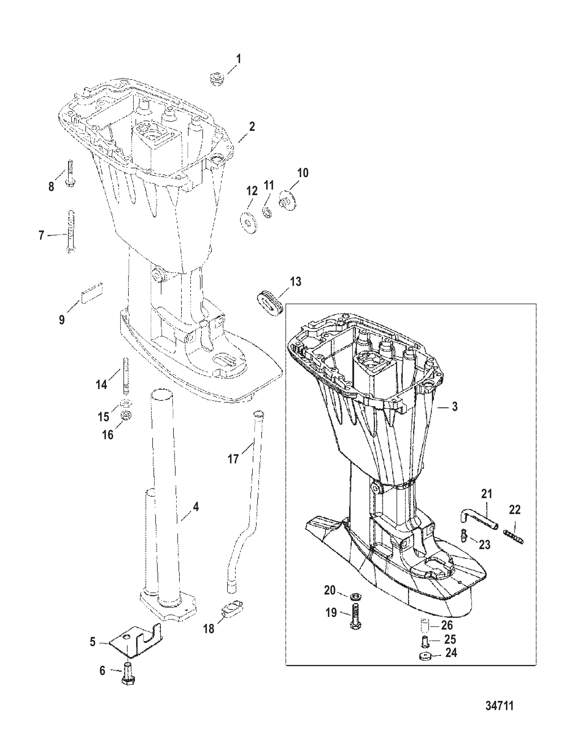 驱动轴壳体 DRIVESHAFT HOUSING