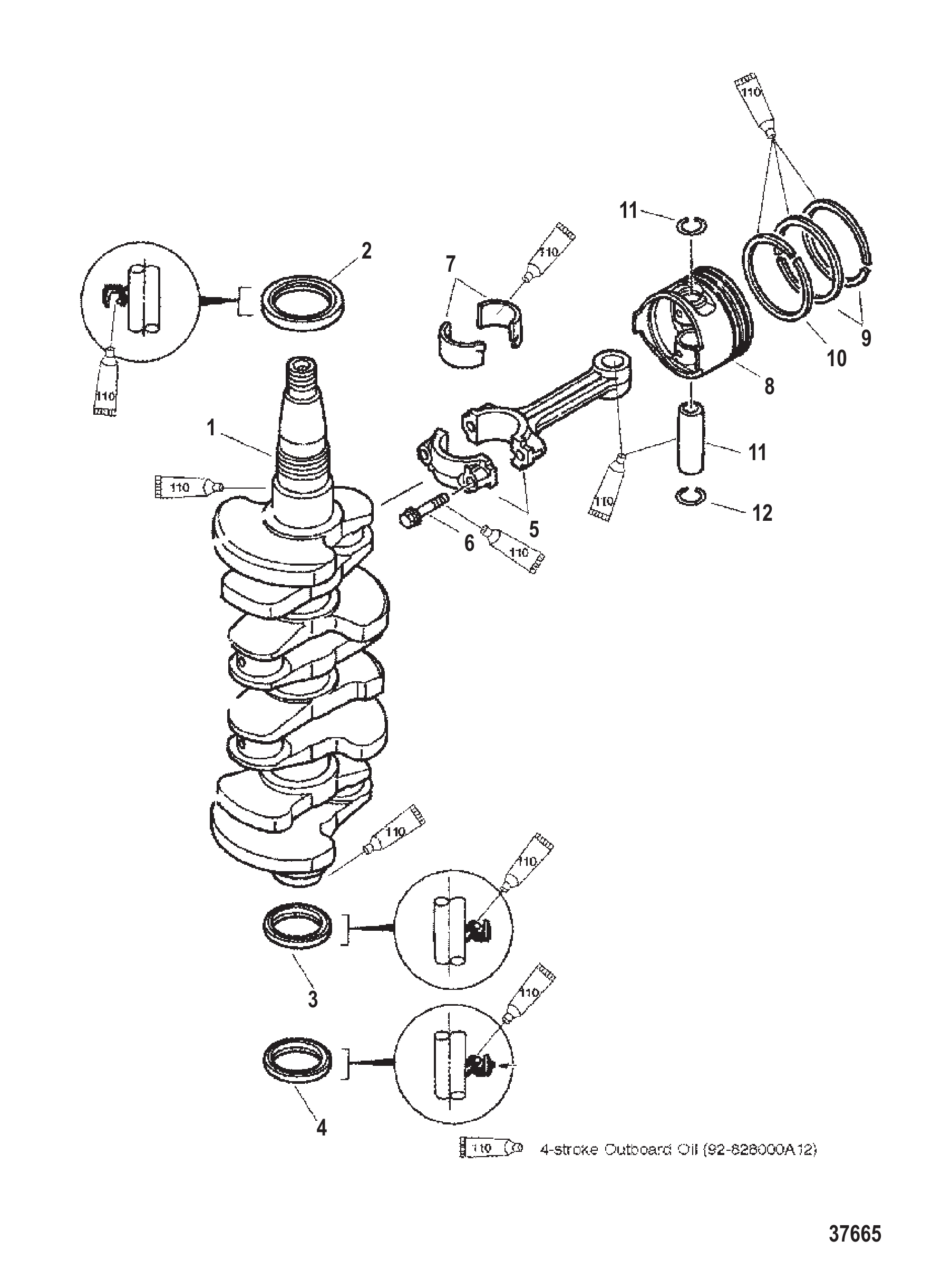 曲轴、活塞与连杆 CRANKSHAFT, PISTON AND CONNECTING ROD