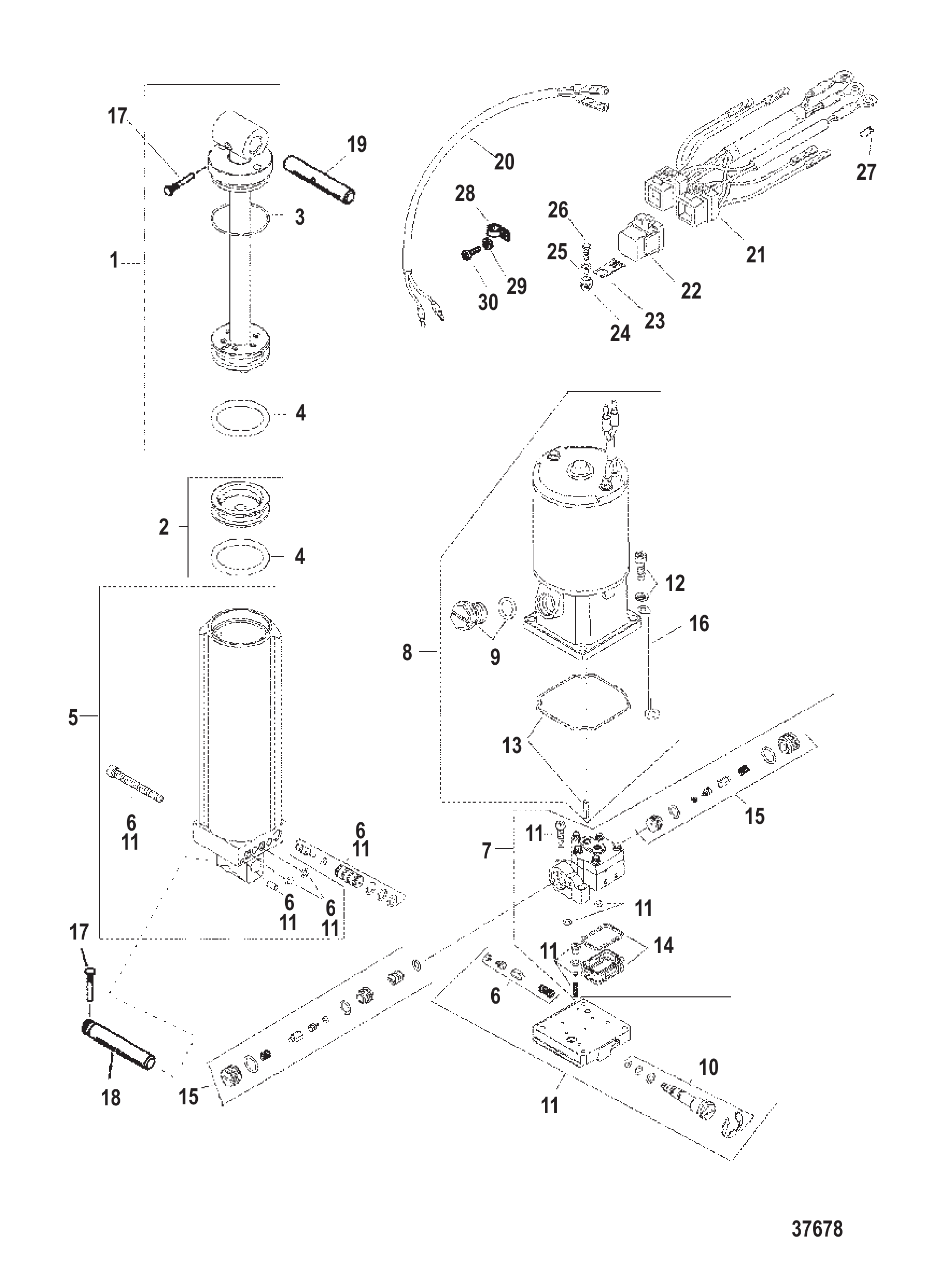 动力配平组件（大脚型） POWER TRIM COMPONENTS (BIGFOOT)