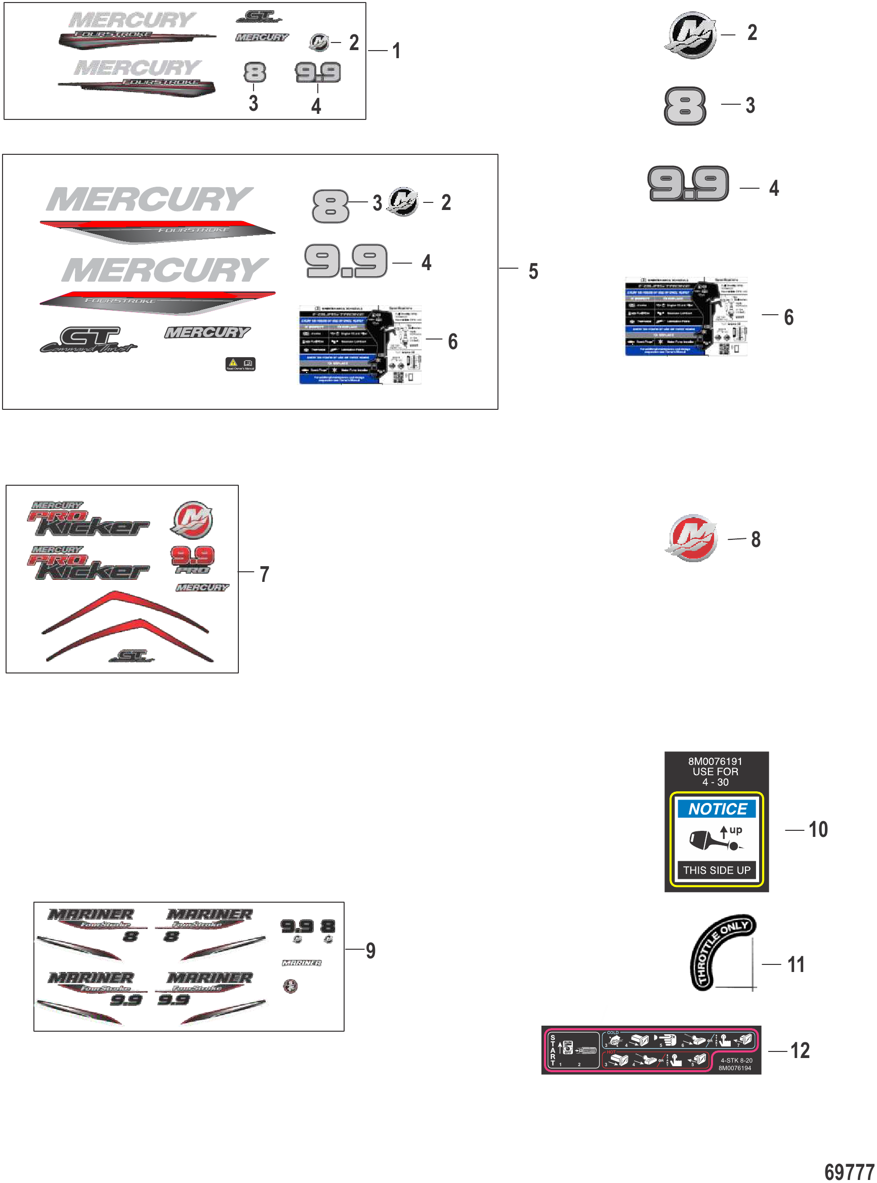 Decals SN 0R734916 and Up