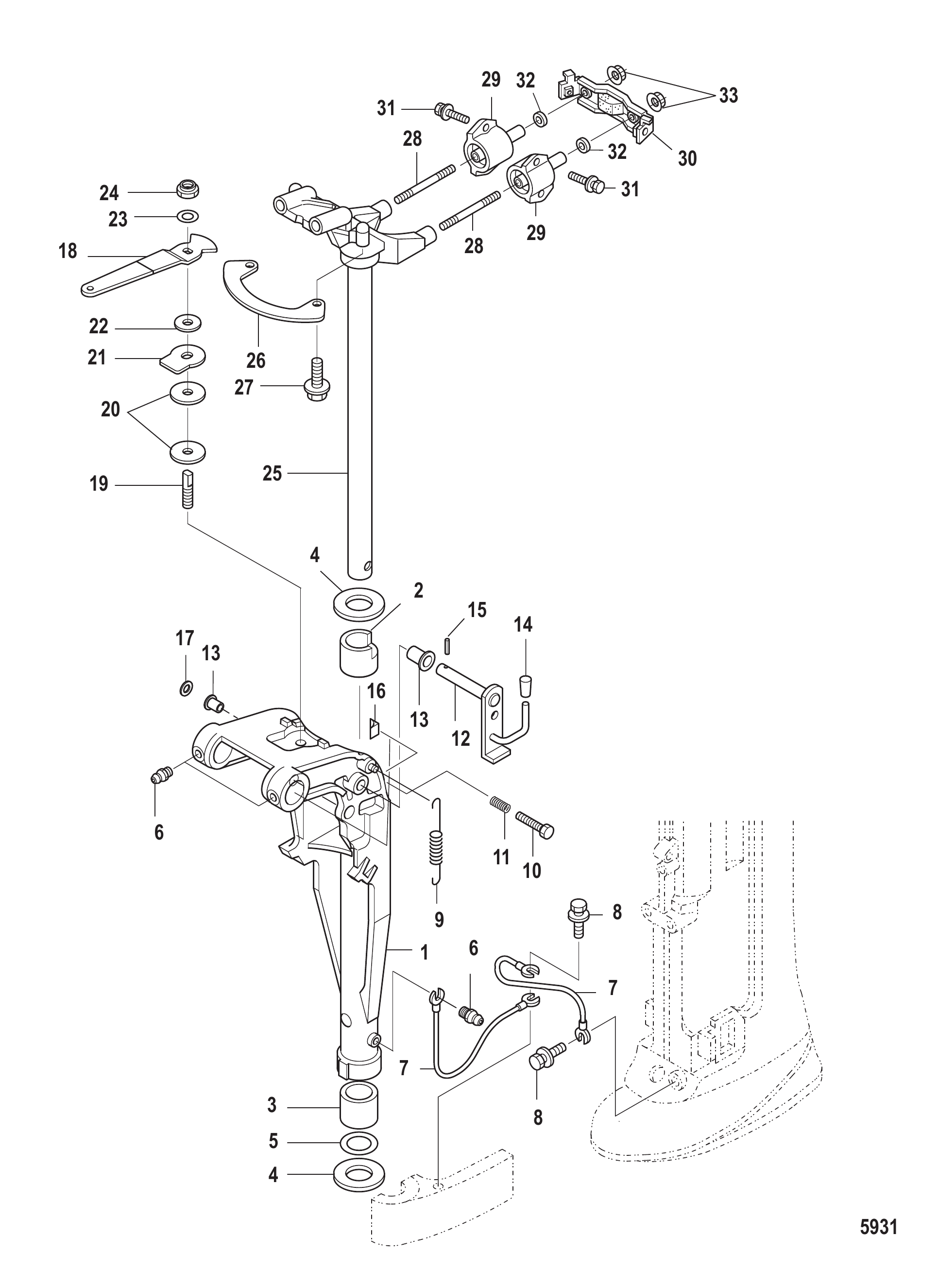 动力倾斜旋转支架 Swivel Bracket Power Tilt